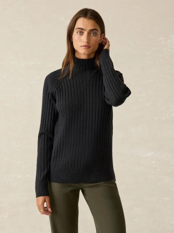 Jackson Mockneck - Charcoal Heather sold by Faherty