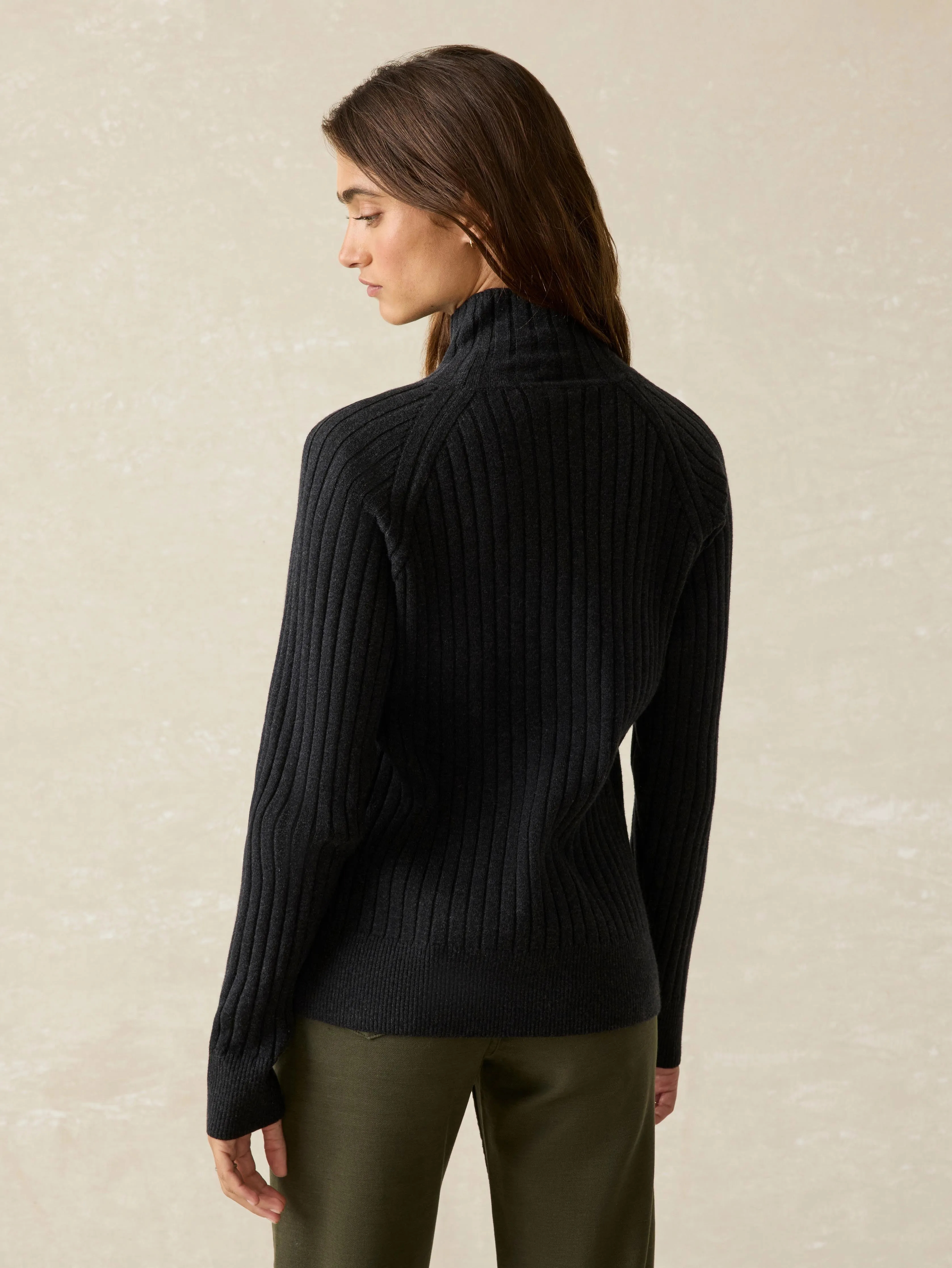 Jackson Mockneck - Charcoal Heather sold by Faherty product image thumbnail 5