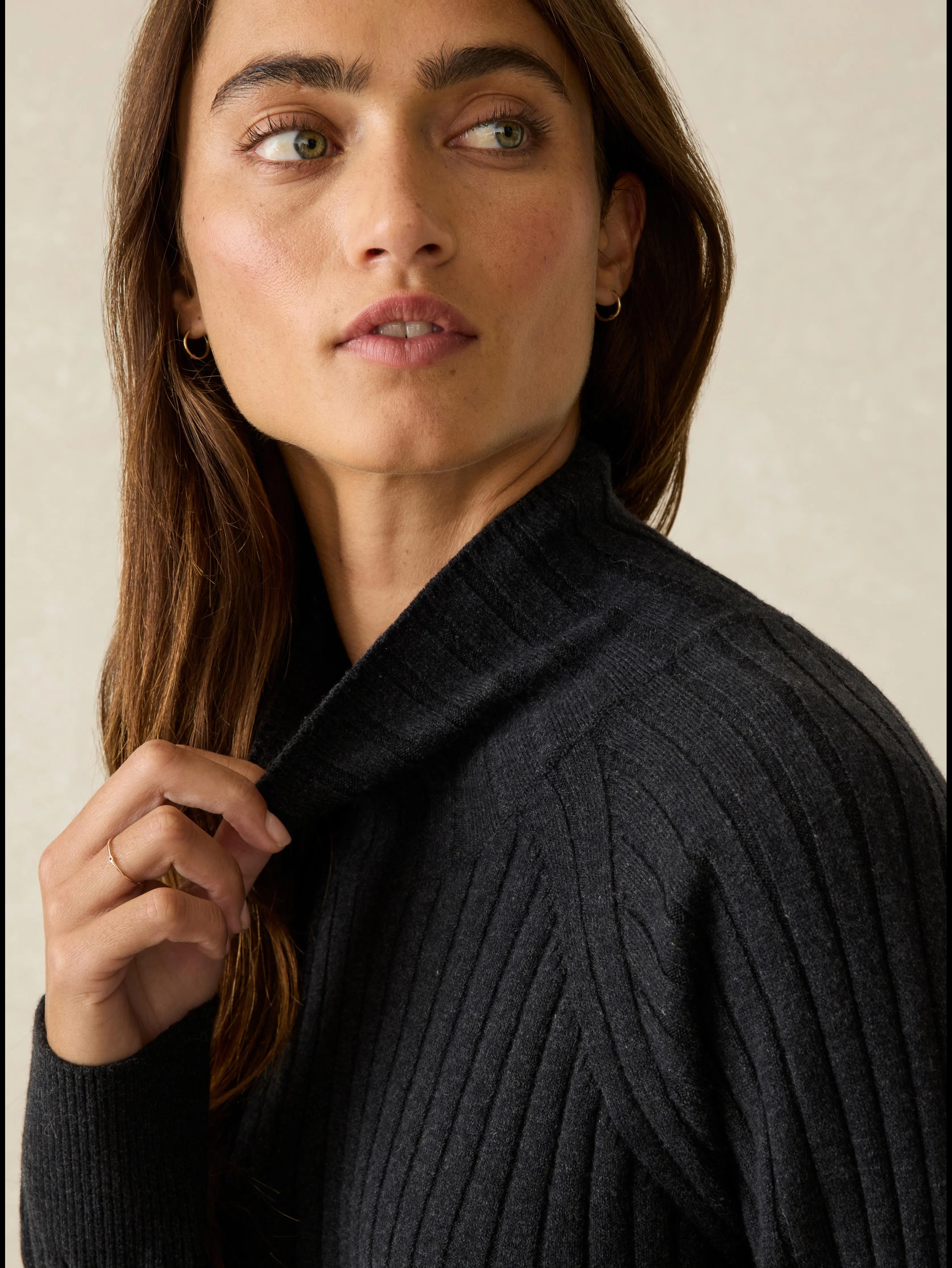 Jackson Mockneck - Charcoal Heather sold by Faherty product image thumbnail 2
