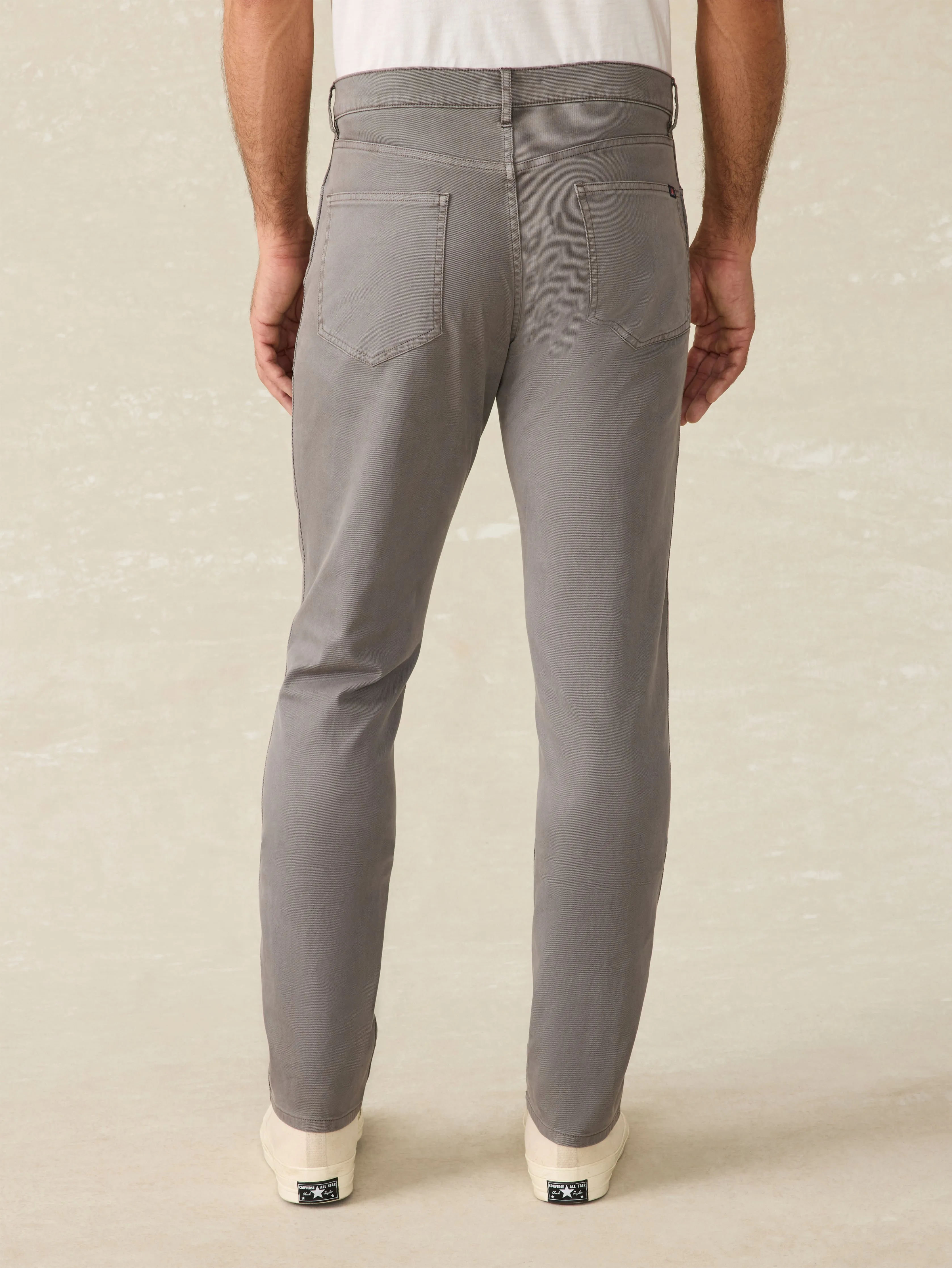 Comfort Twill 5-Pocket - Rugged Grey sold by Faherty product image thumbnail 5