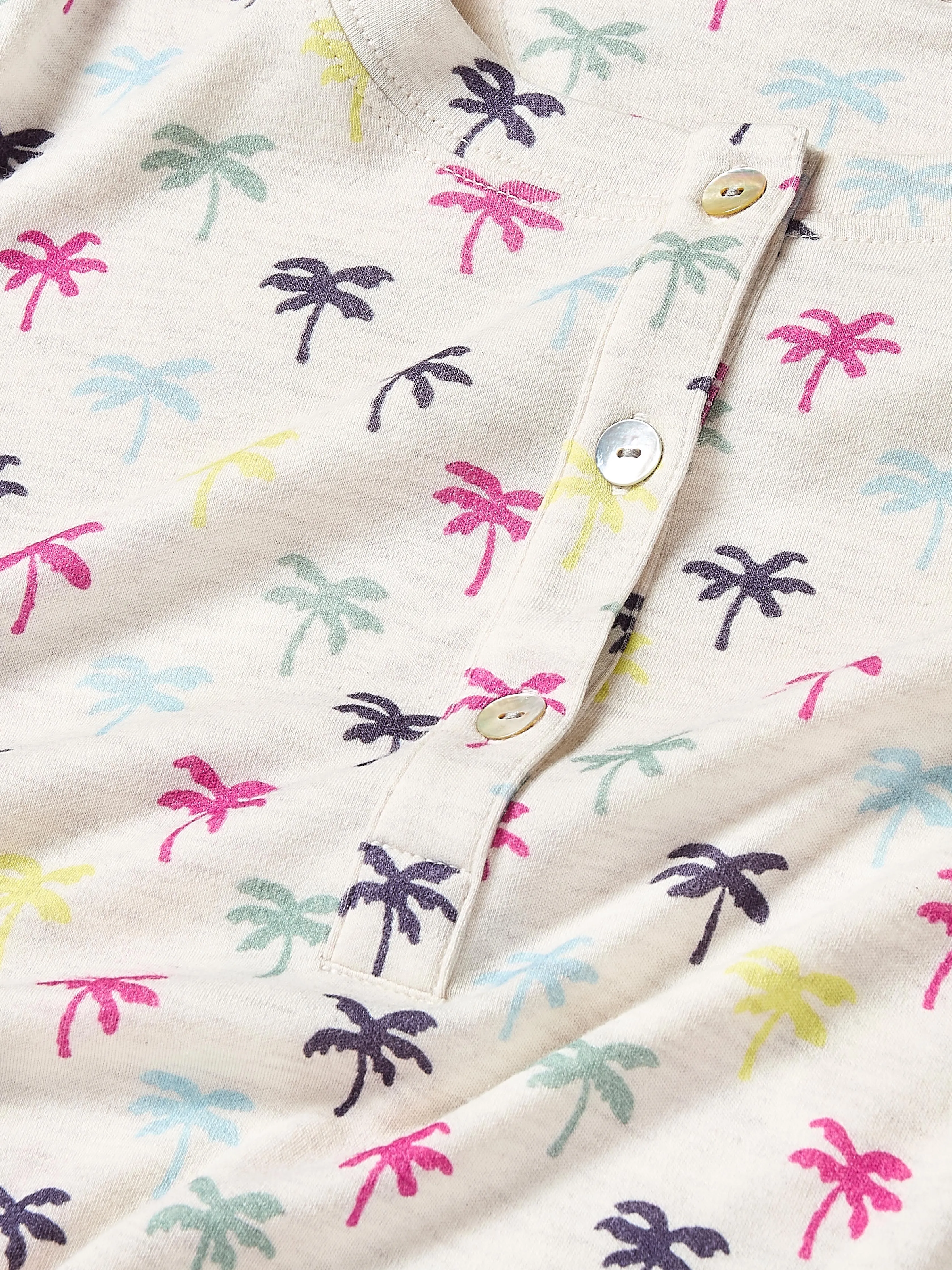 Cloud Henley Pajama Pant Set - Sun Valley Palms sold by Faherty product image thumbnail 2