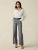 Dream Jean Wide Leg - Ash Grey Wash sold by Faherty
