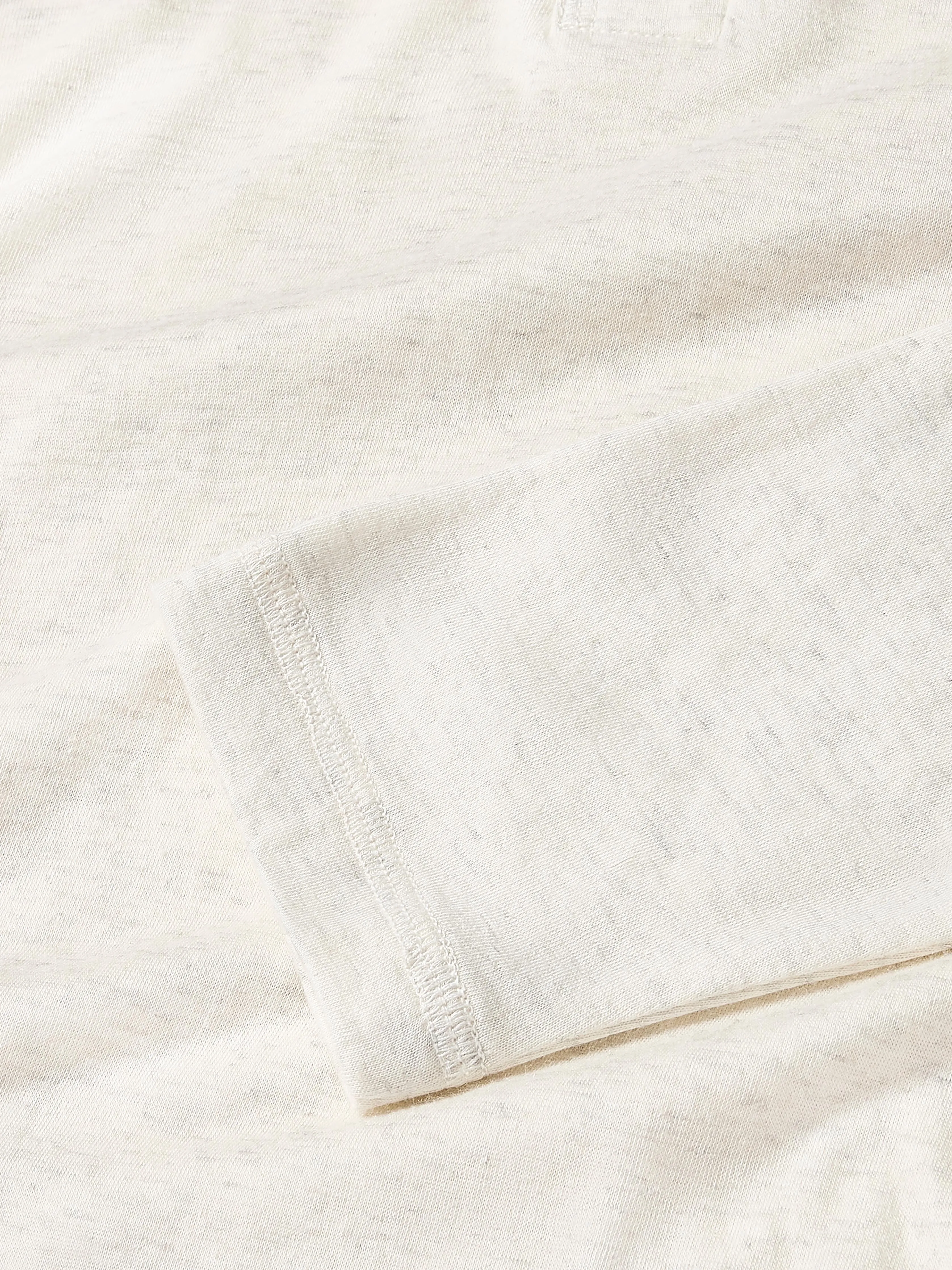 Long-Sleeve Cloud Henley (Tall) - Ivory Heather sold by Faherty product image thumbnail 2