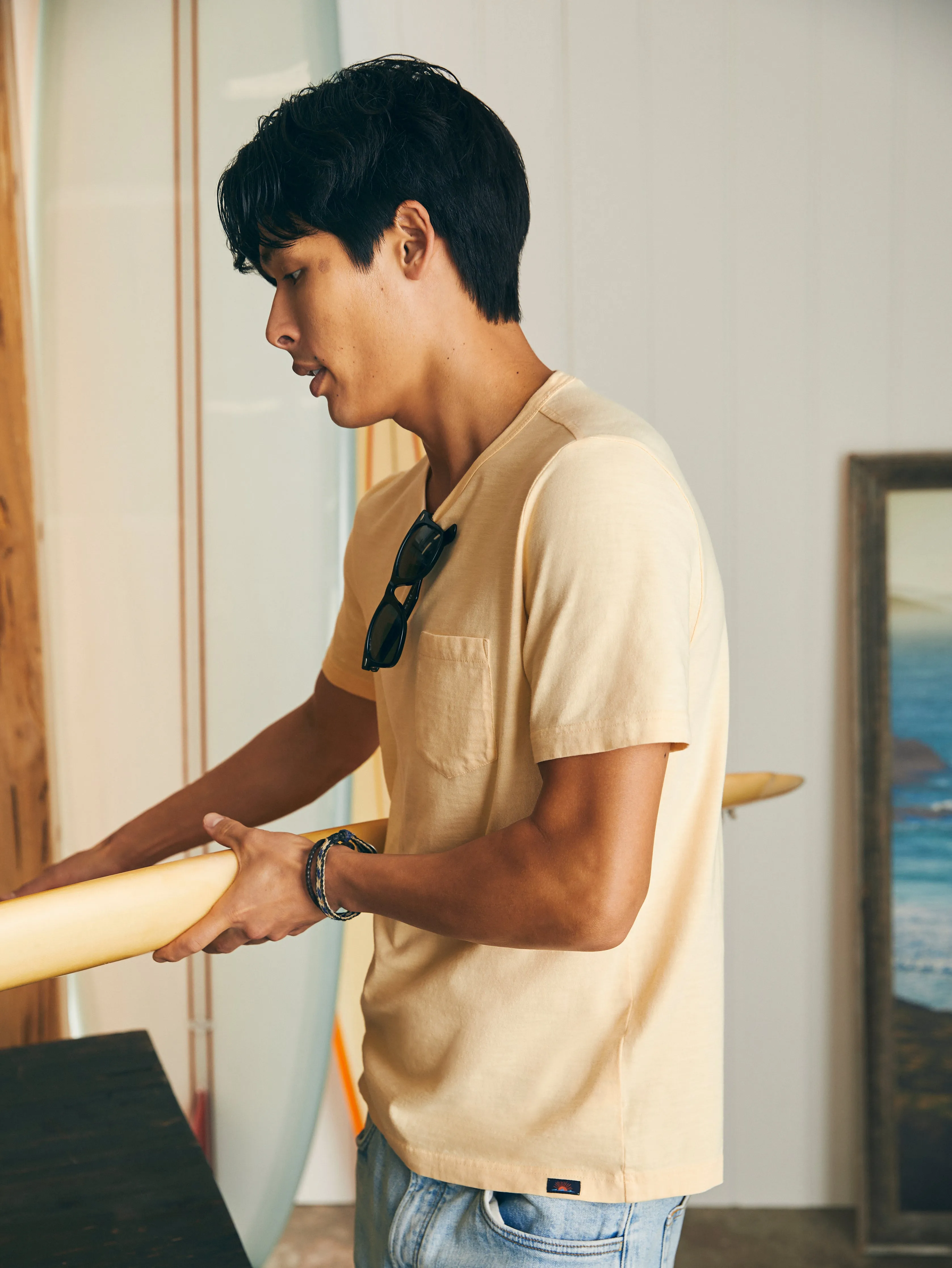 Sunwashed Pocket Tee - Sunny Days sold by Faherty product image thumbnail 4