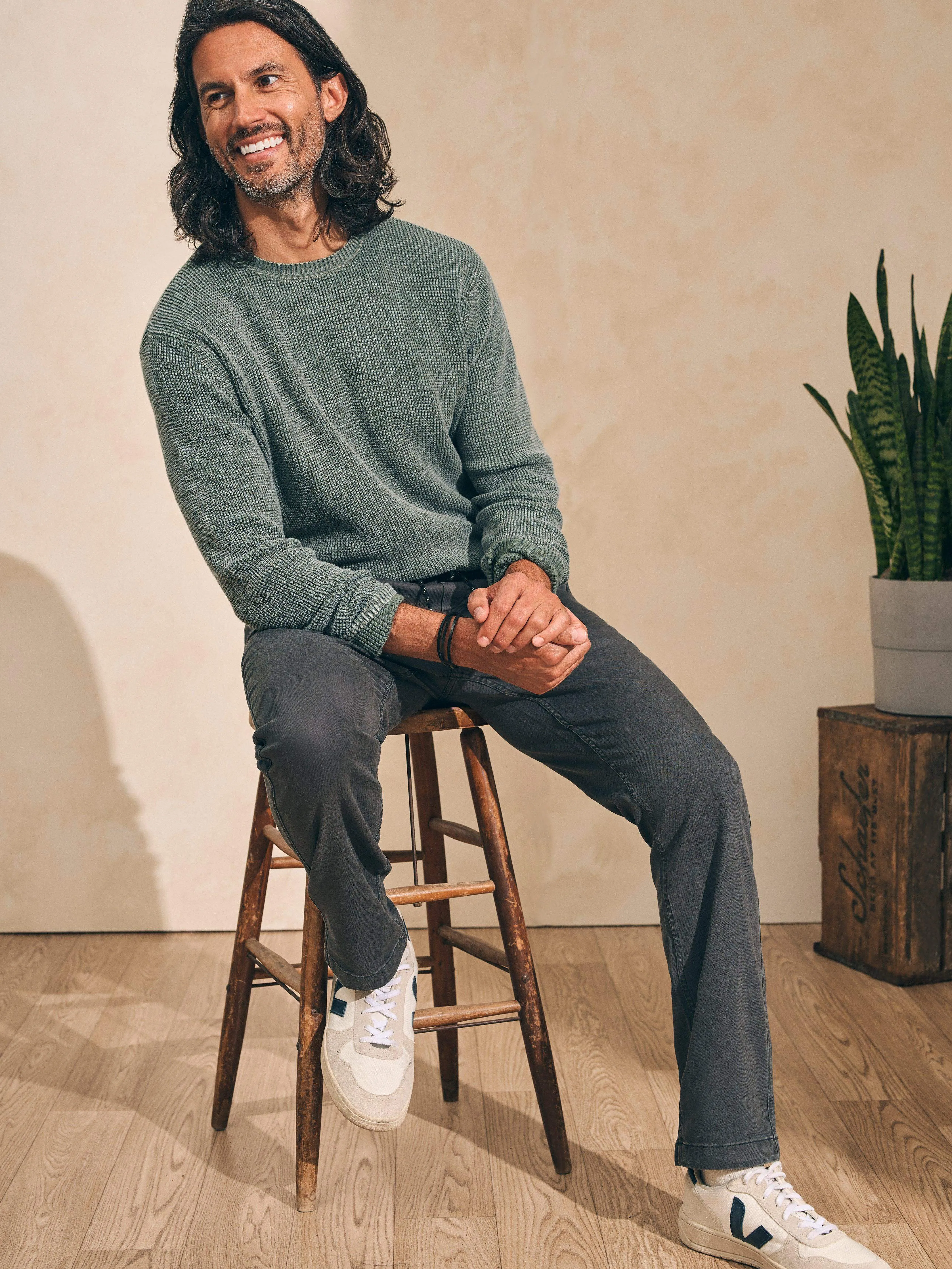 Essential Drawstring Pant - Washed Black sold by Faherty product image thumbnail 4
