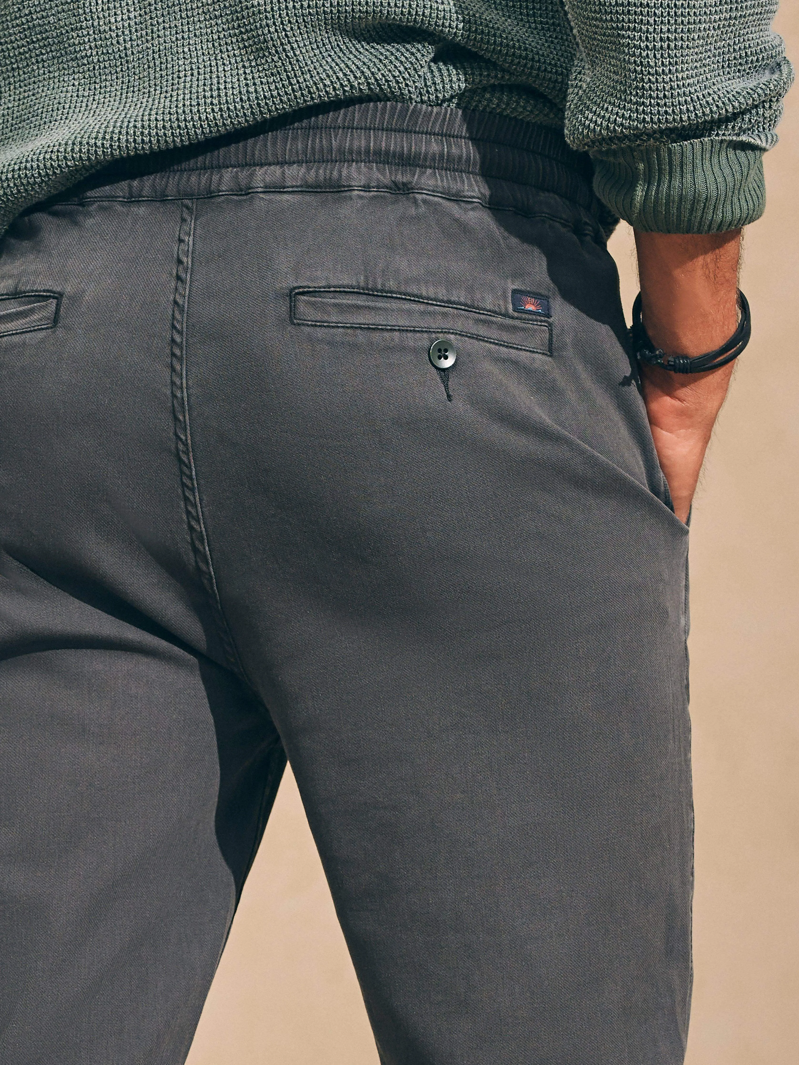 Essential Drawstring Pant - Washed Black sold by Faherty product image thumbnail 5