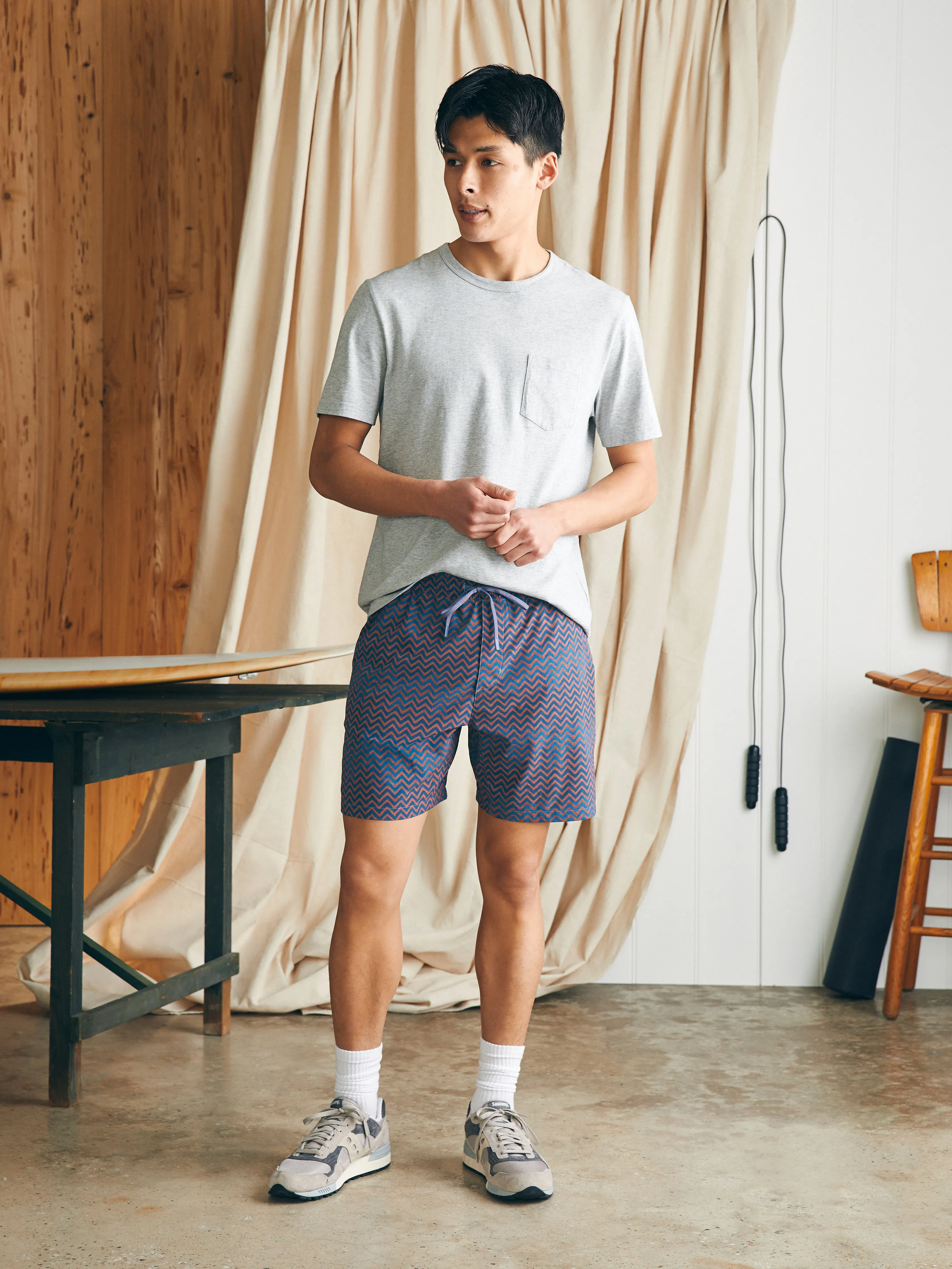 Shorelite Active Swim Short (7" Inseam) - Riptide Red sold by Faherty product image thumbnail 3