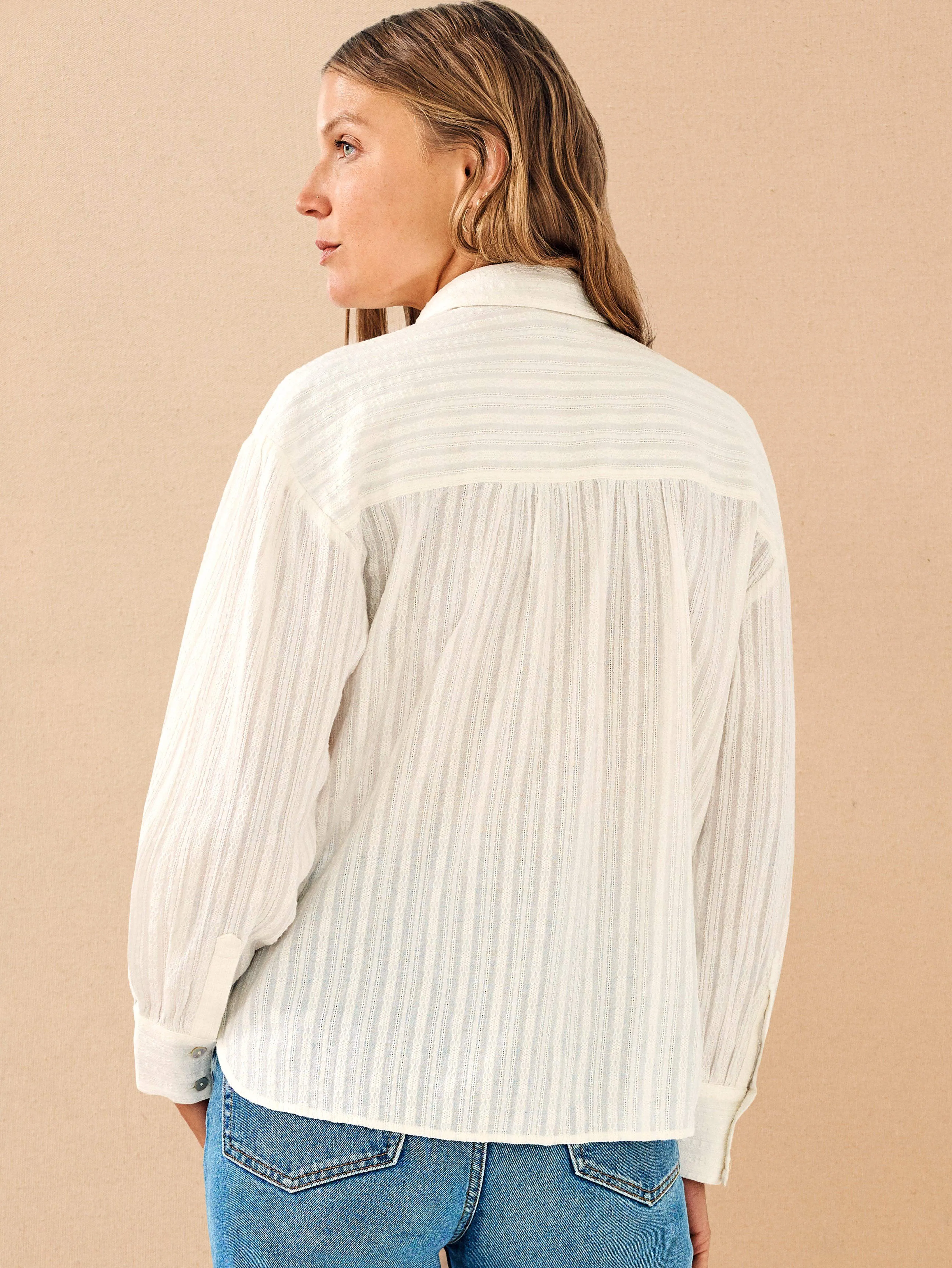 Olli Top - Egret sold by Faherty product image thumbnail 5