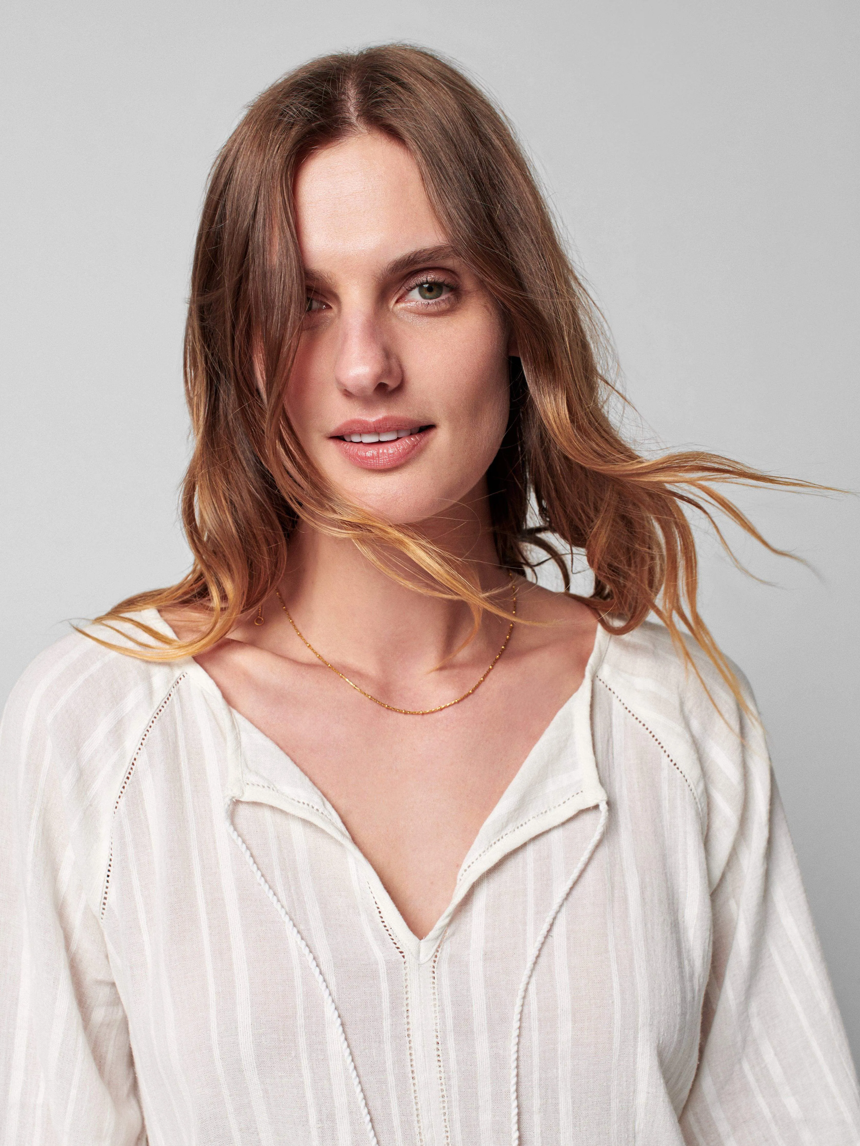 Celina Top - White sold by Faherty product image thumbnail 3