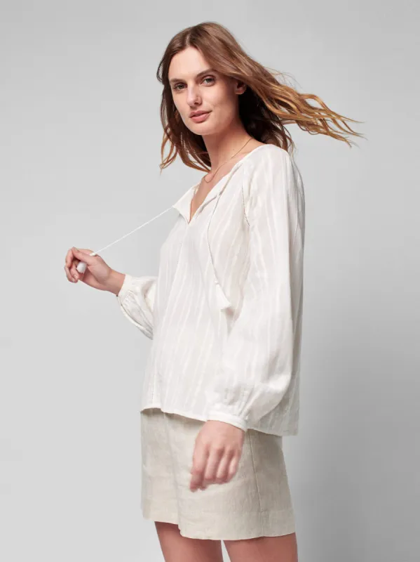 Celina Top - White sold by Faherty