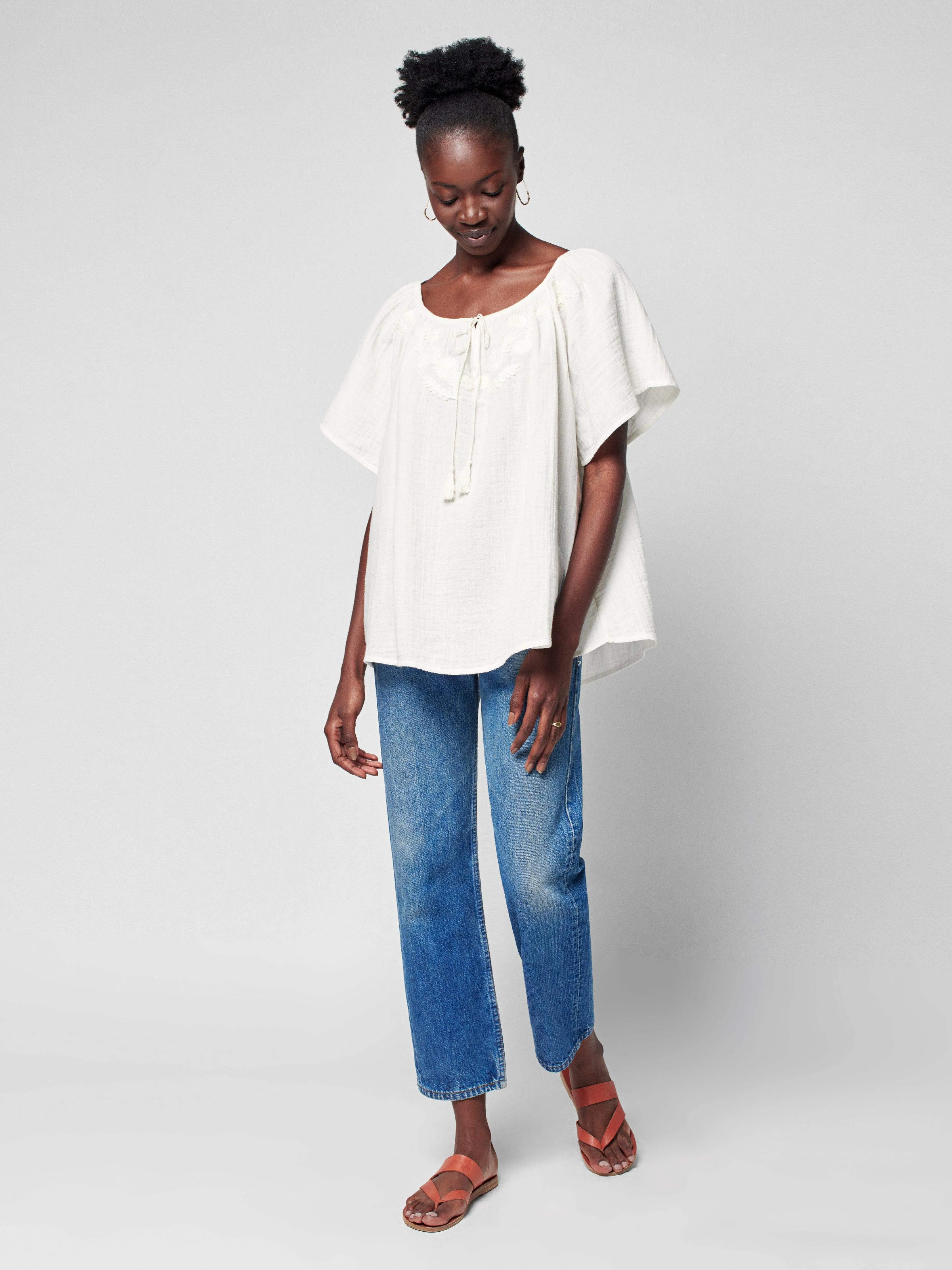 Florence Top - White sold by Faherty product image thumbnail 3