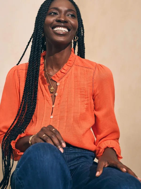 Willa Blouse - Emberglow sold by Faherty