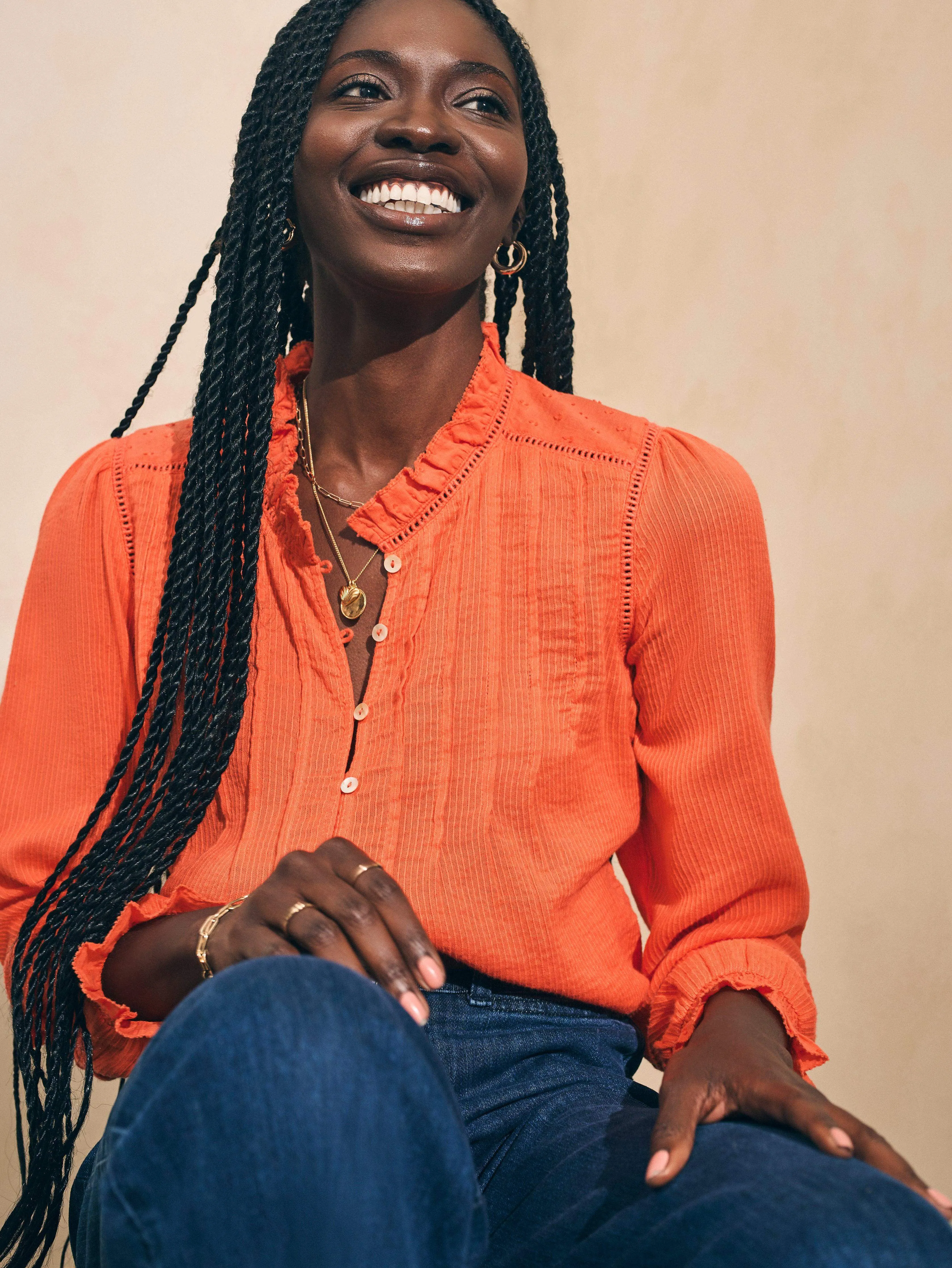 Willa Blouse - Emberglow sold by Faherty