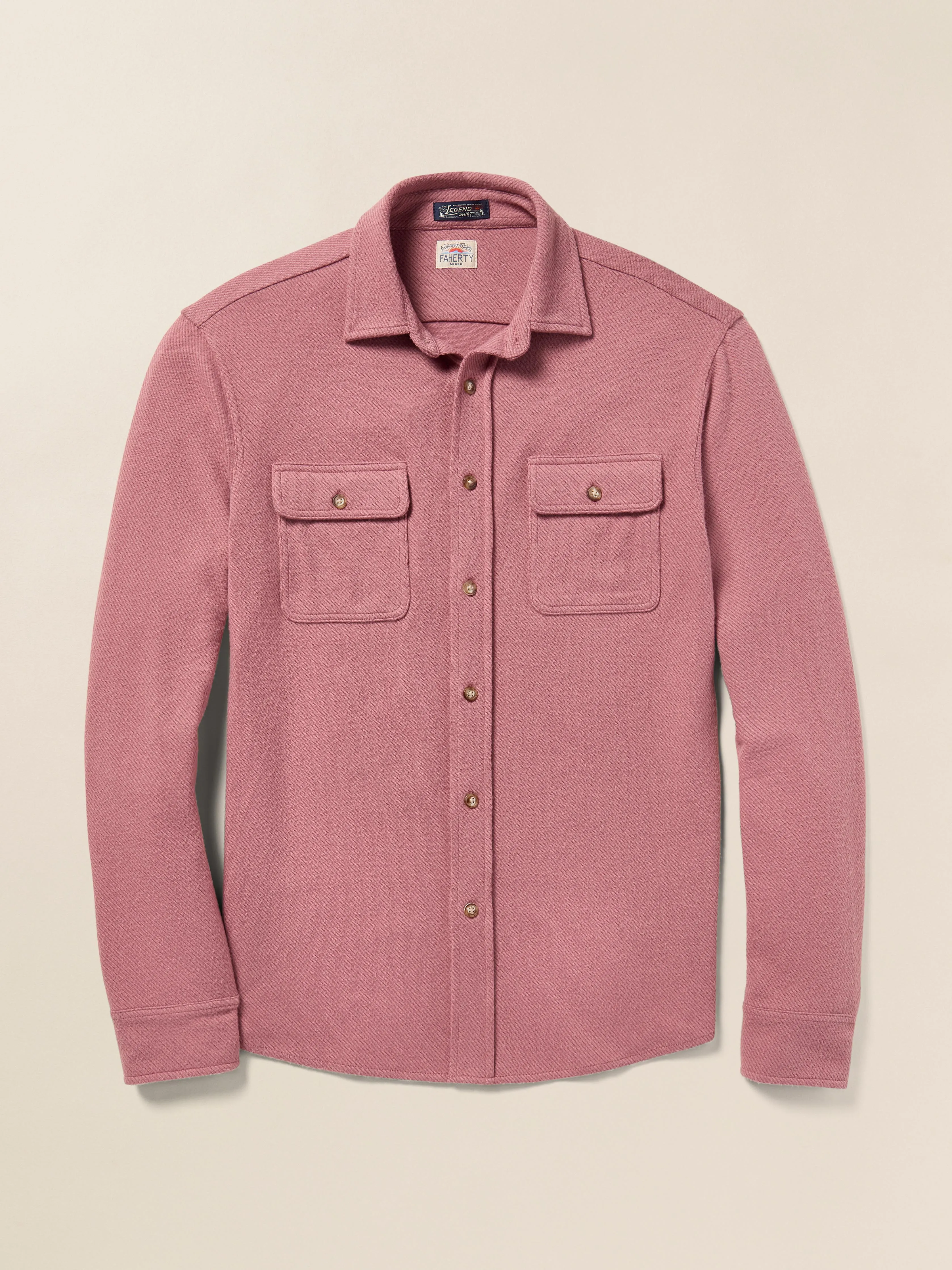 Legend™ Sweater Shirt - Sandstone Red Twill sold by Faherty product image thumbnail 2