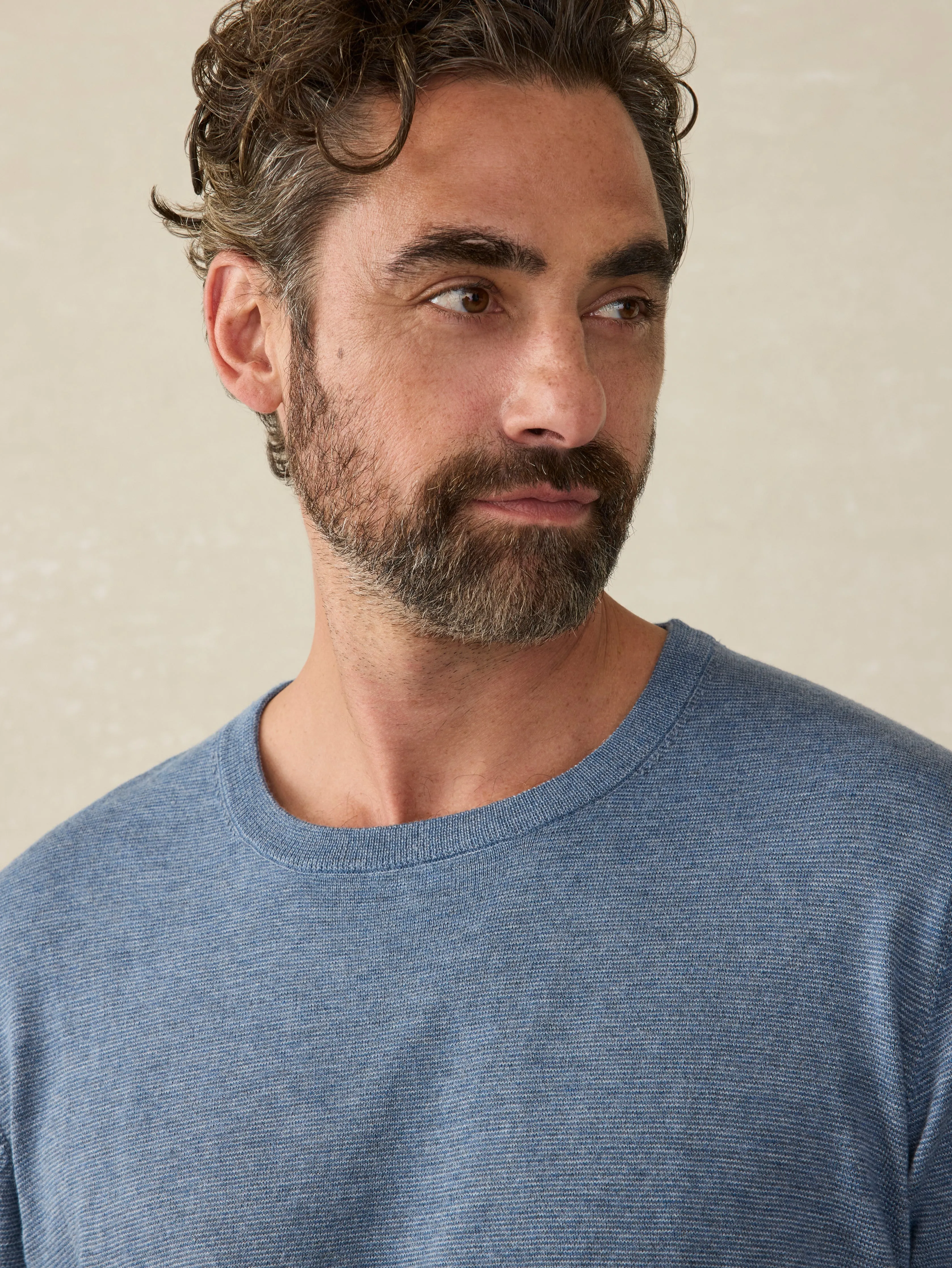 Movement™ Crewneck Sweater - Sea Coast Heather sold by Faherty product image thumbnail 2