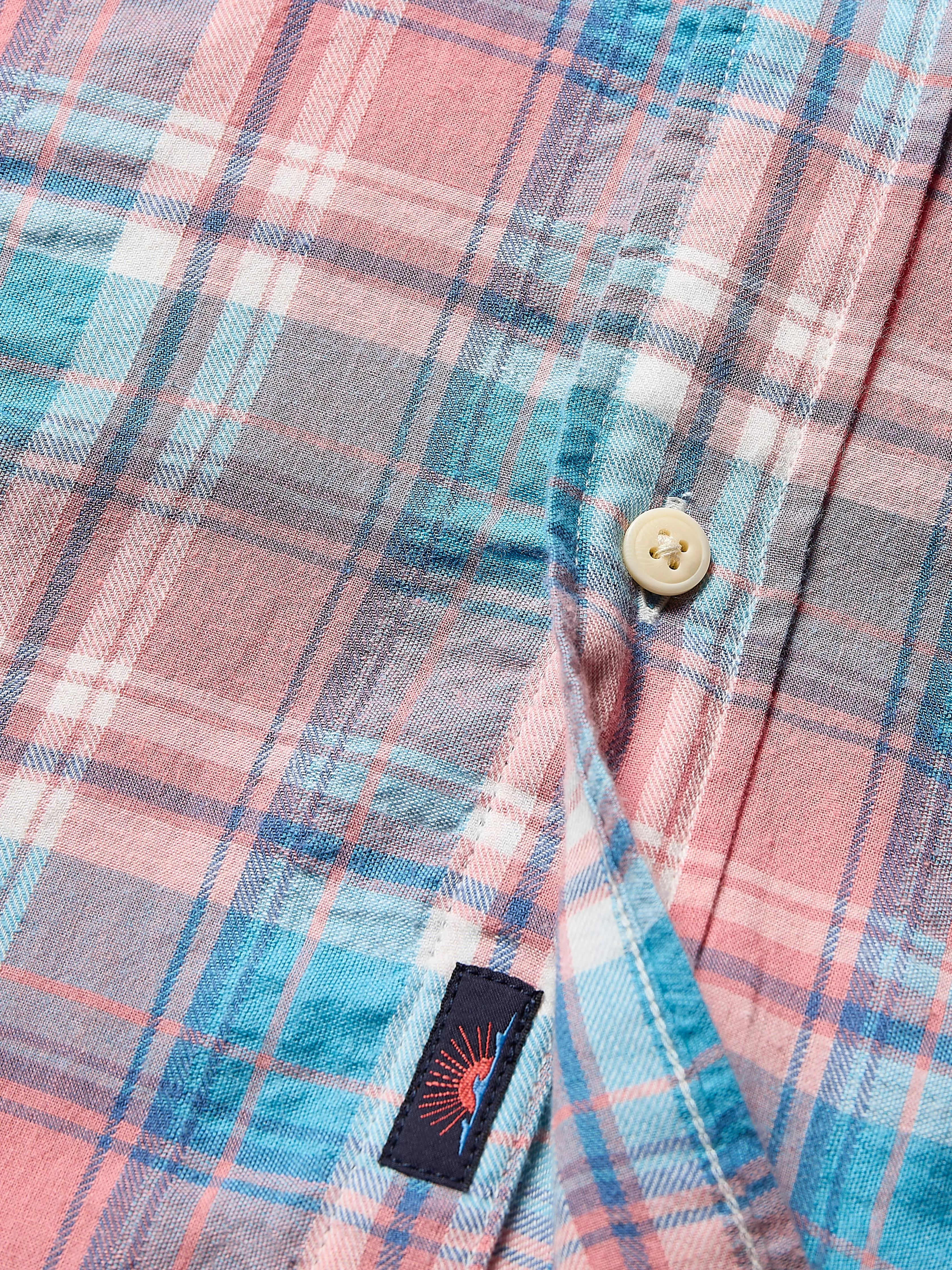 Delray Shirt - Sun Berry Plaid sold by Faherty product image thumbnail 2