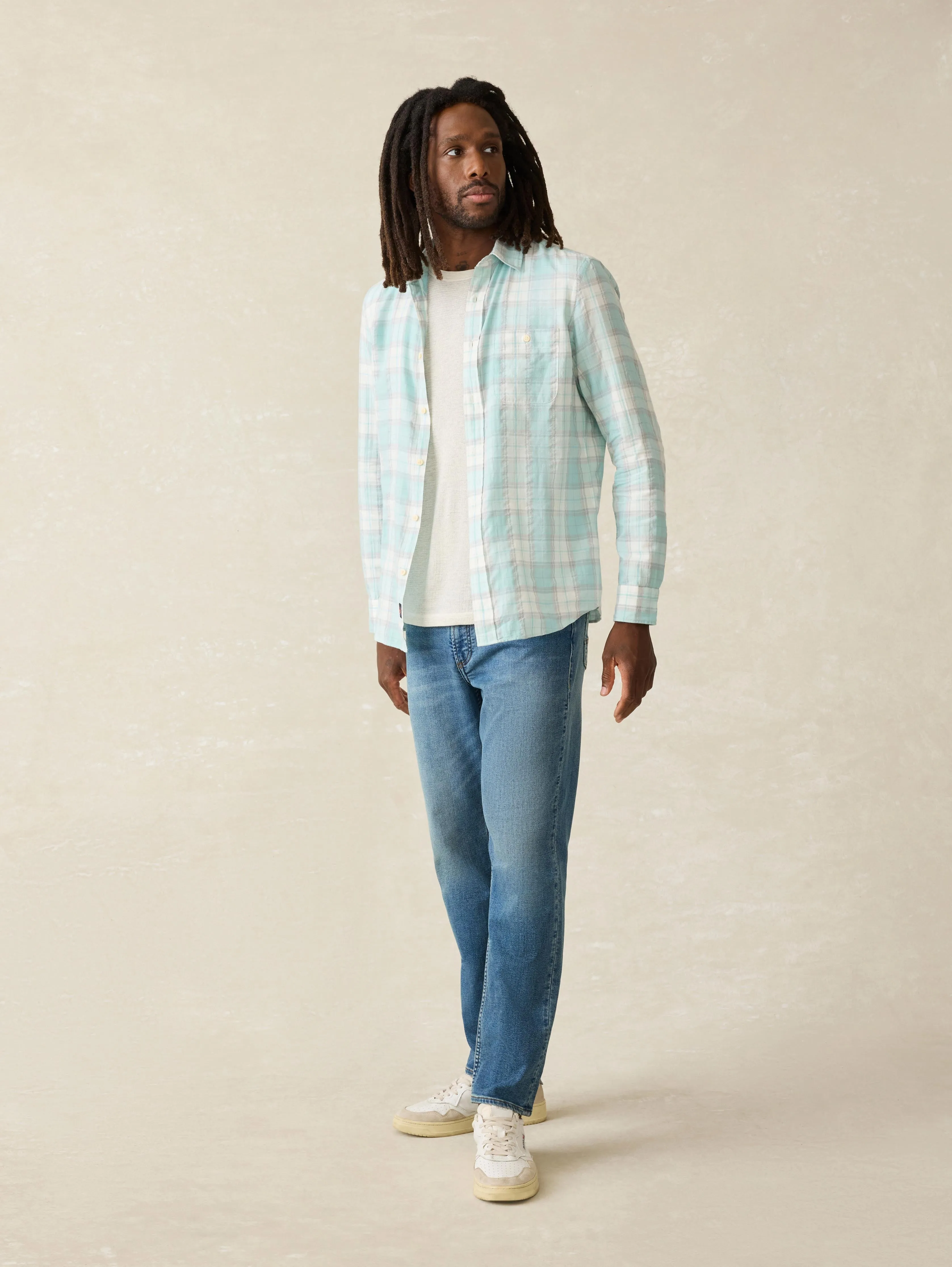 Delray Shirt - Spring Isle Plaid sold by Faherty product image thumbnail 4