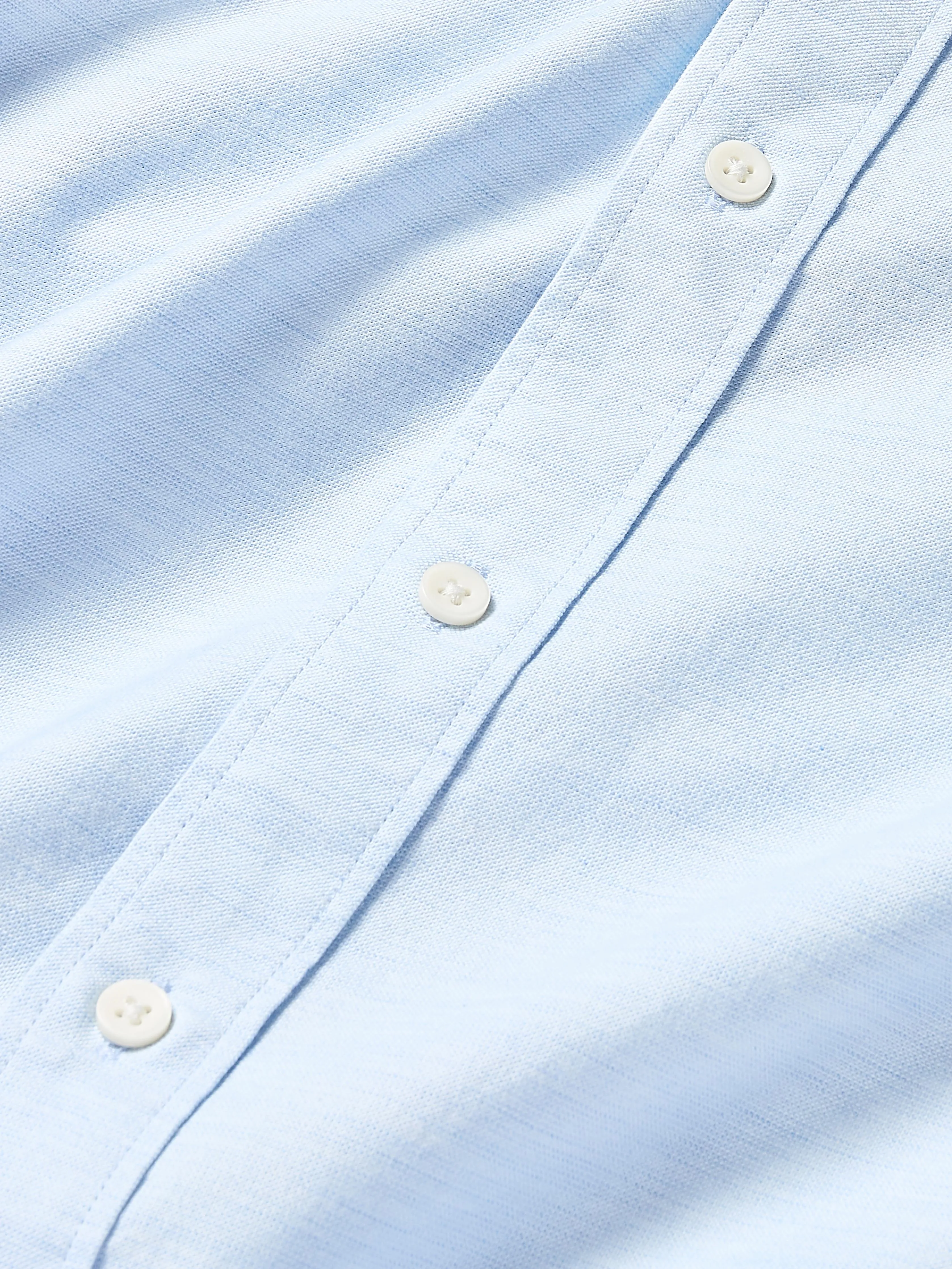 Supima Oxford Shirt - Blue Heather sold by Faherty product image thumbnail 3