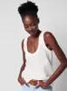 Dream Cotton Gauze Tank - White sold by Faherty