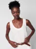 Dream Cotton Gauze Tank - White sold by Faherty