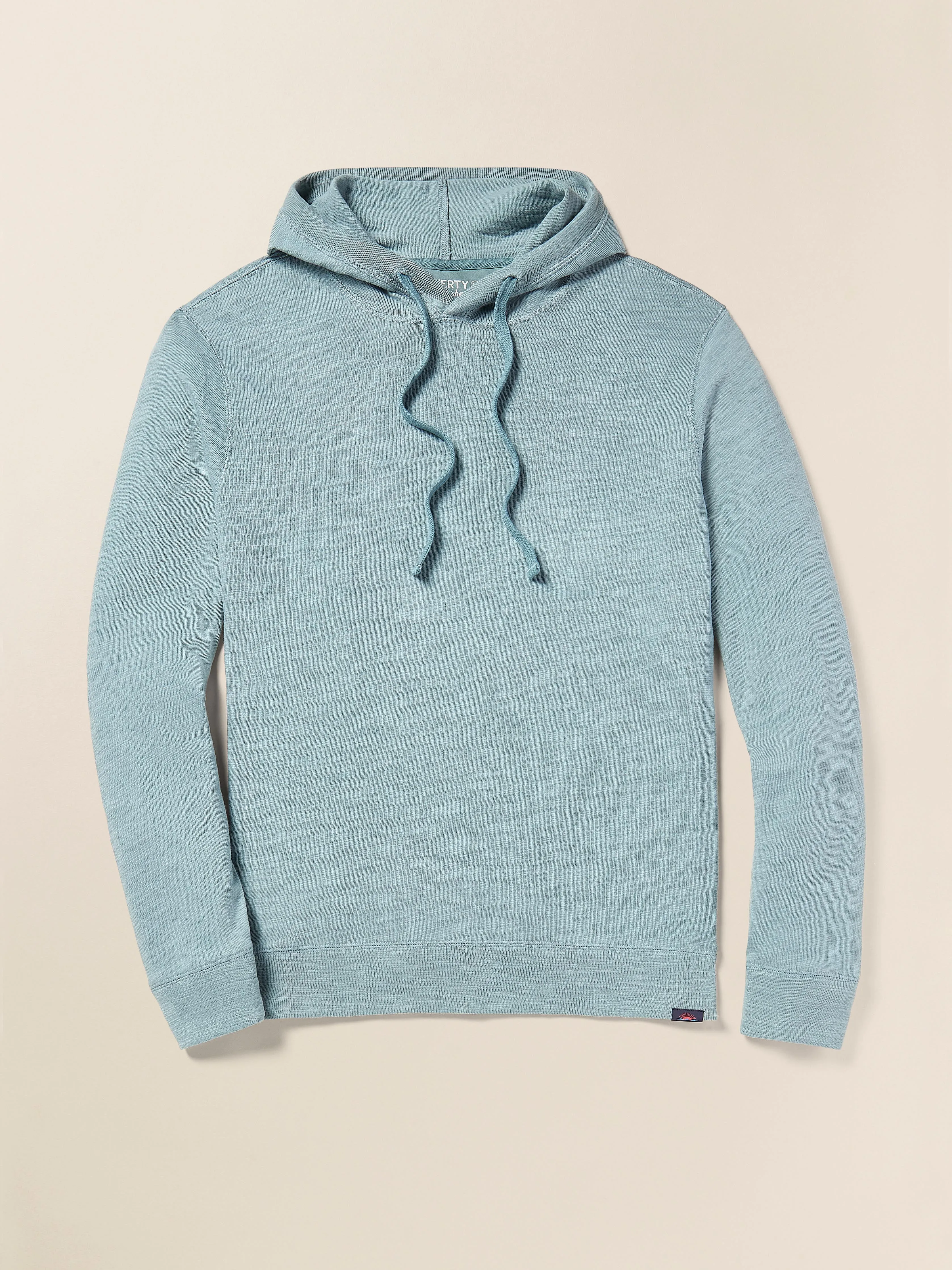 Sunwashed Midweight Organic Hoodie - Ocean Glass sold by Faherty
