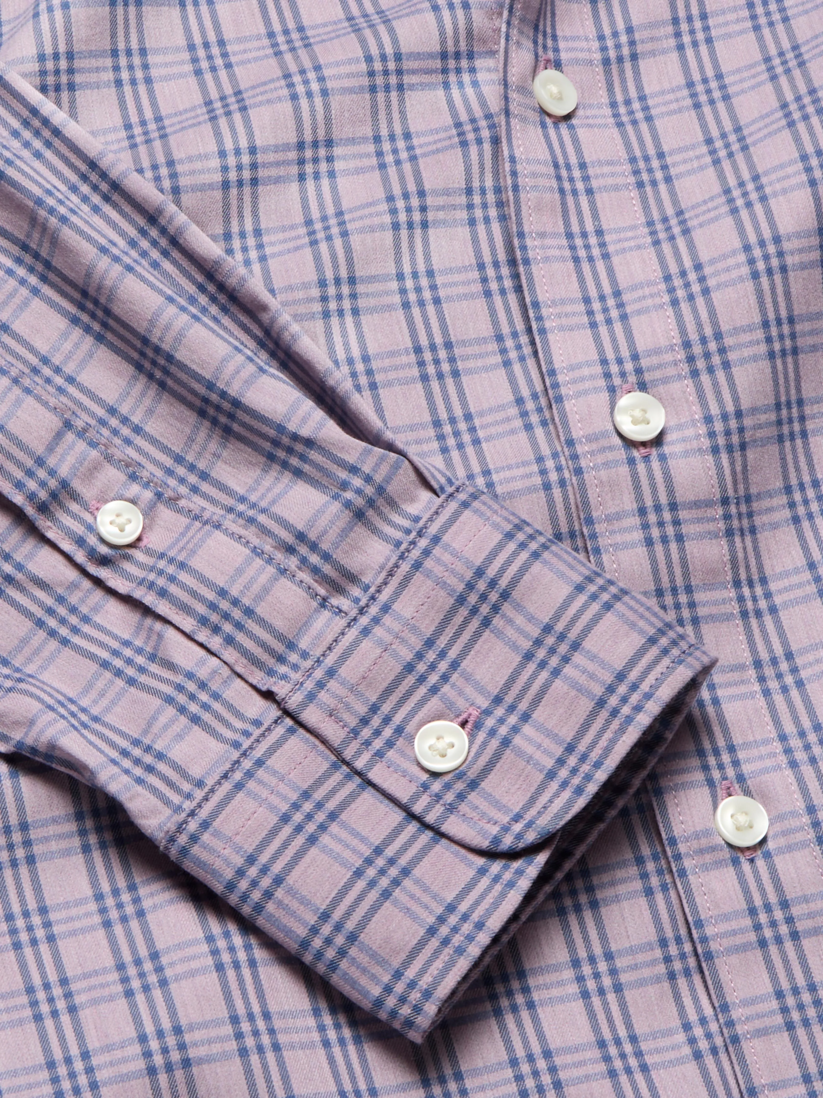 Movement™ Shirt - Berry Skies Check sold by Faherty product image thumbnail 4