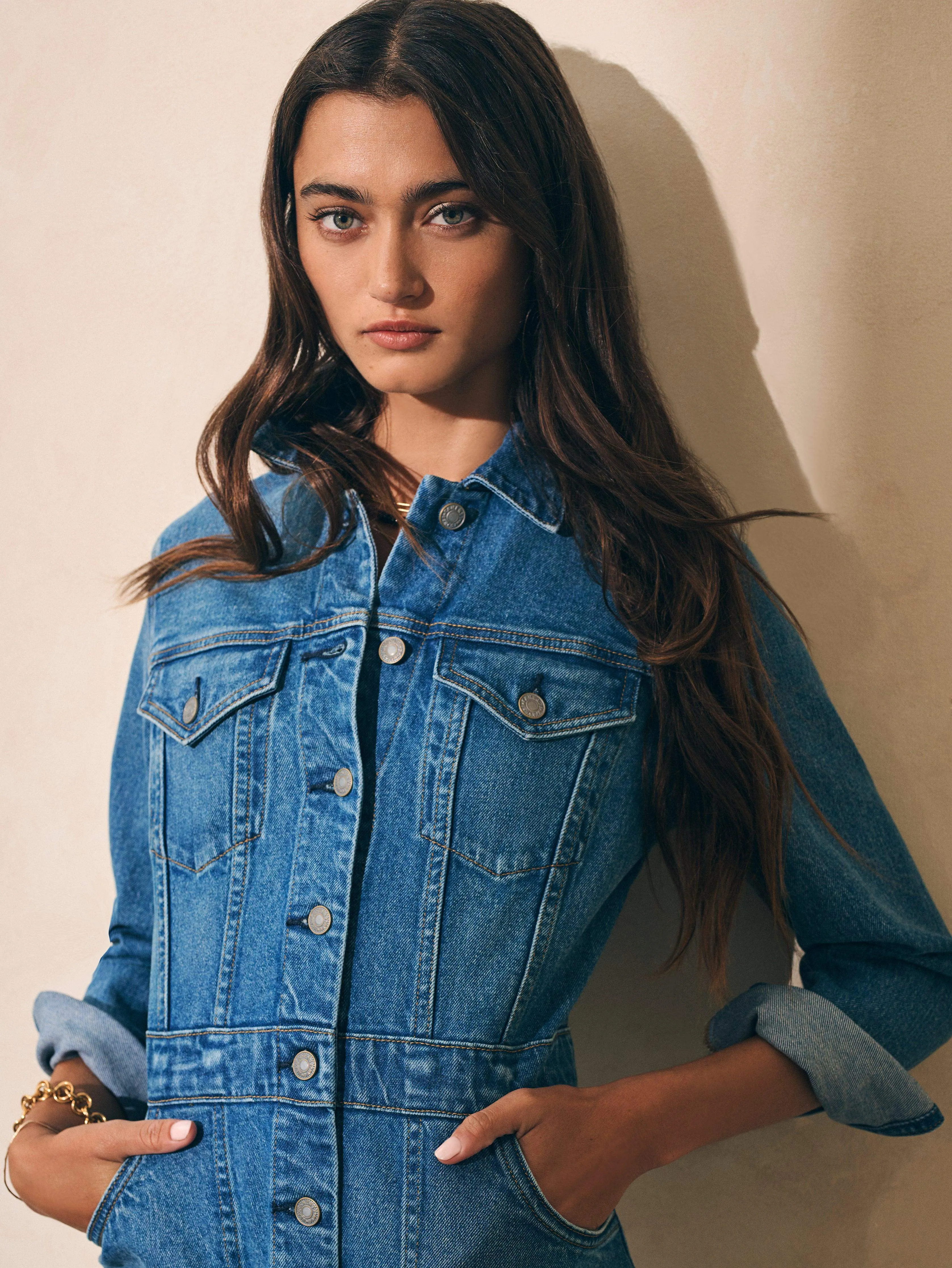 Denim Michelle Dress - Sea Bright sold by Faherty product image thumbnail 2