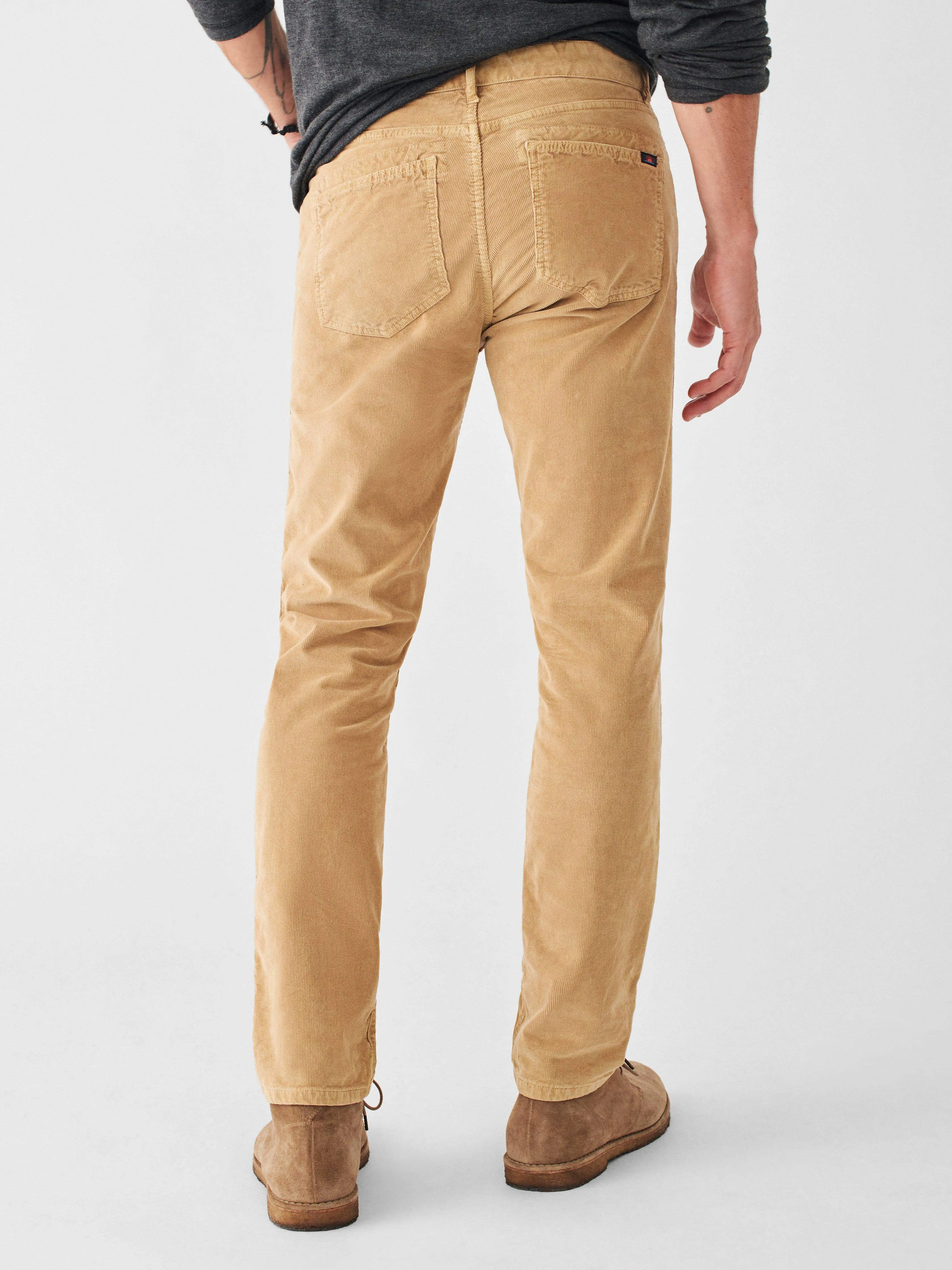 Stretch Corduroy 5-Pocket Pant - Desert Beige sold by Faherty product image thumbnail 5