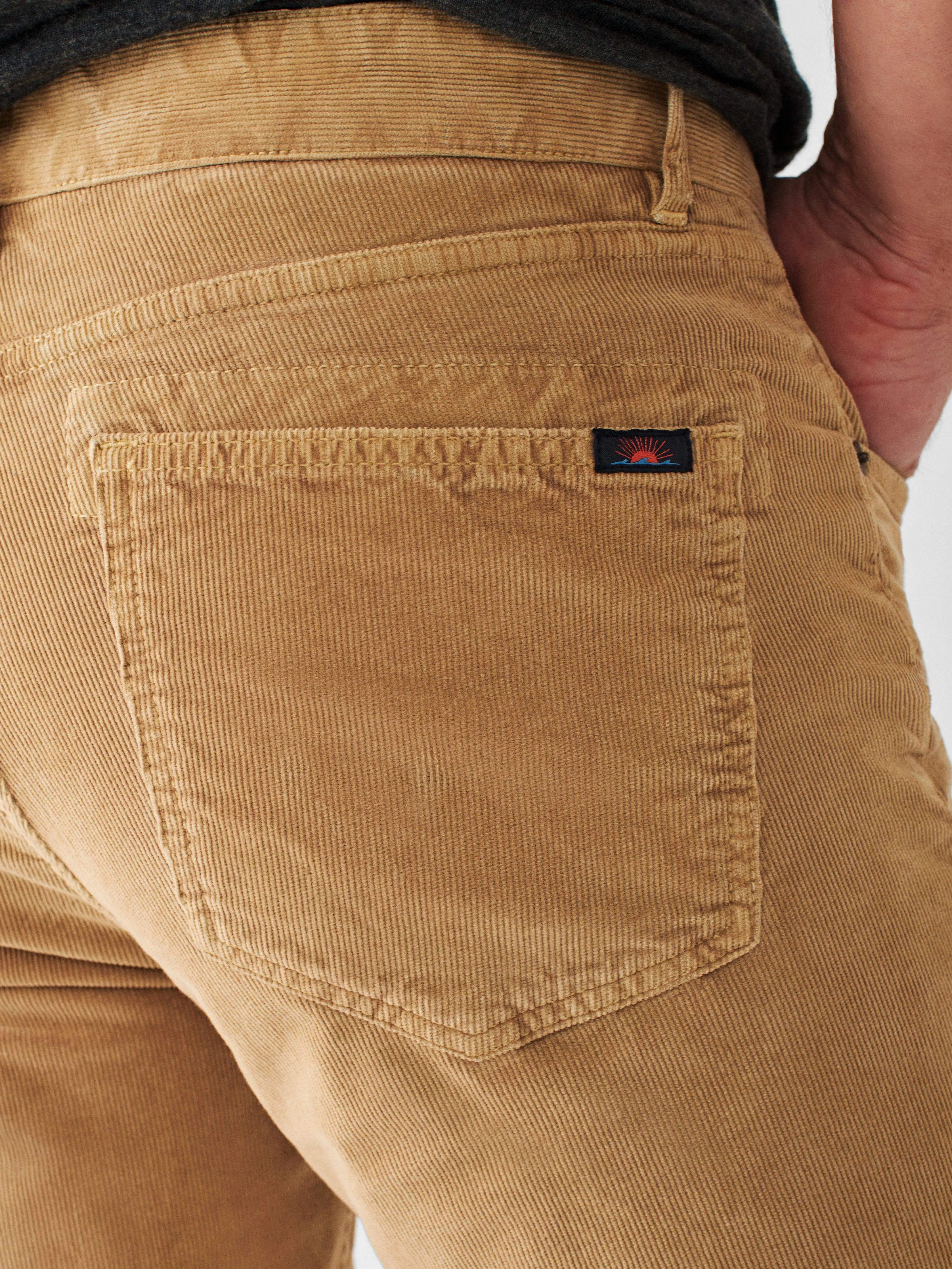 Stretch Corduroy 5-Pocket Pant - Desert Beige sold by Faherty product image thumbnail 4