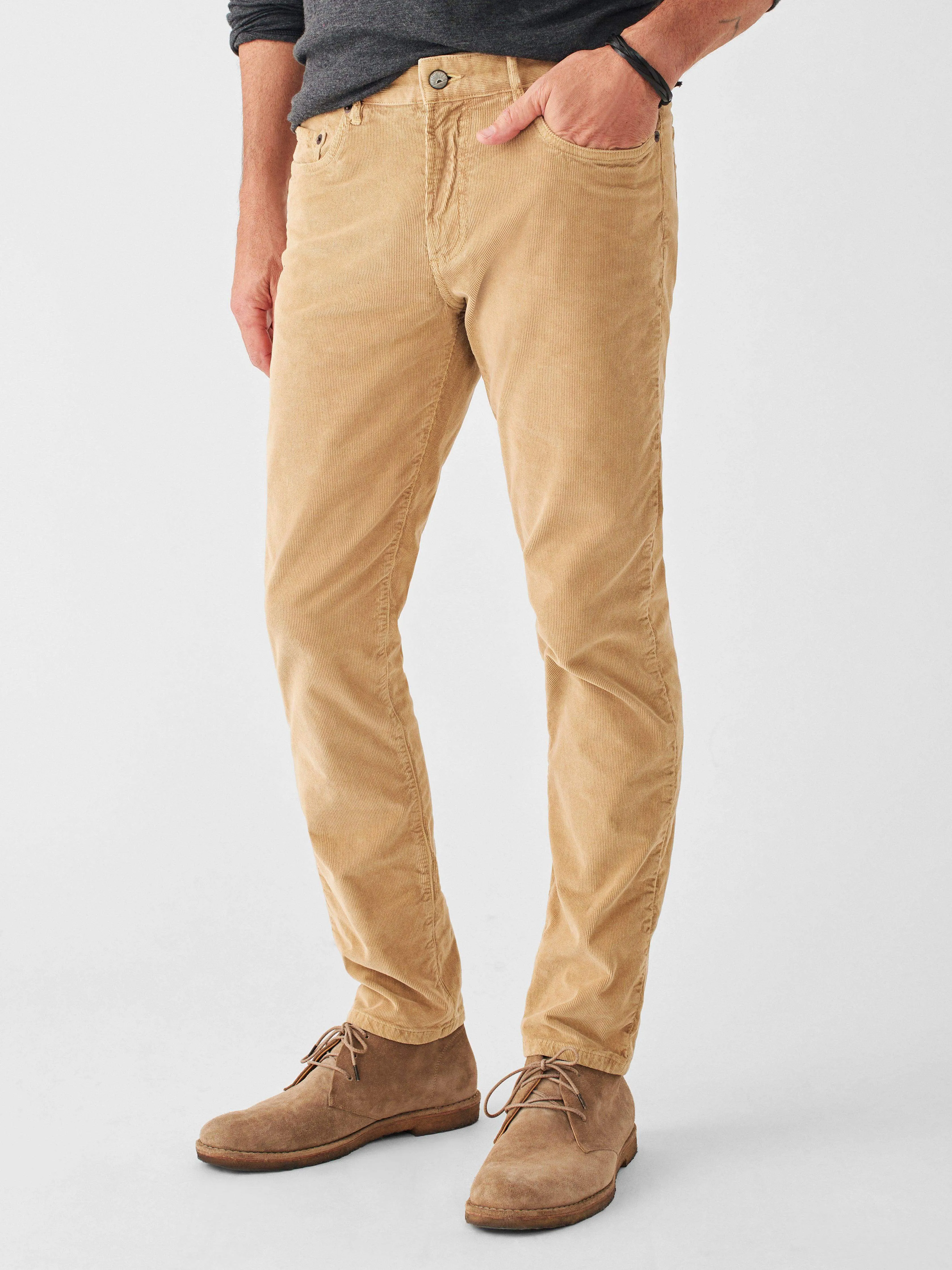 Stretch Corduroy 5-Pocket Pant - Desert Beige sold by Faherty product image thumbnail 2