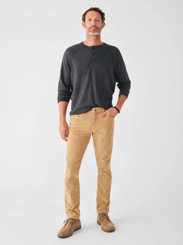 Stretch Corduroy 5-Pocket Pant - Desert Beige sold by Faherty