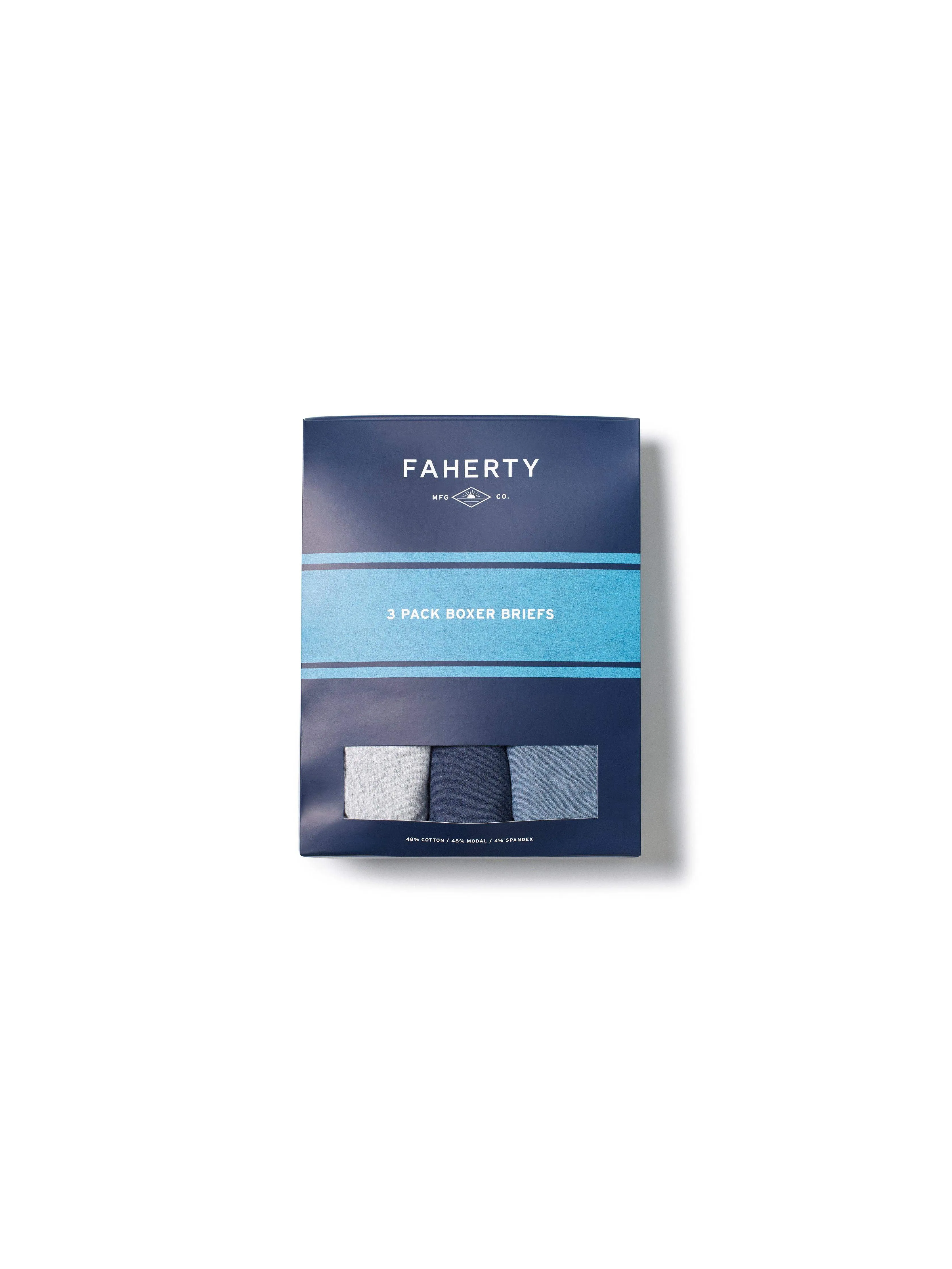 Boxer Brief 3 Pack - Flint Grey Navy sold by Faherty product image thumbnail 2