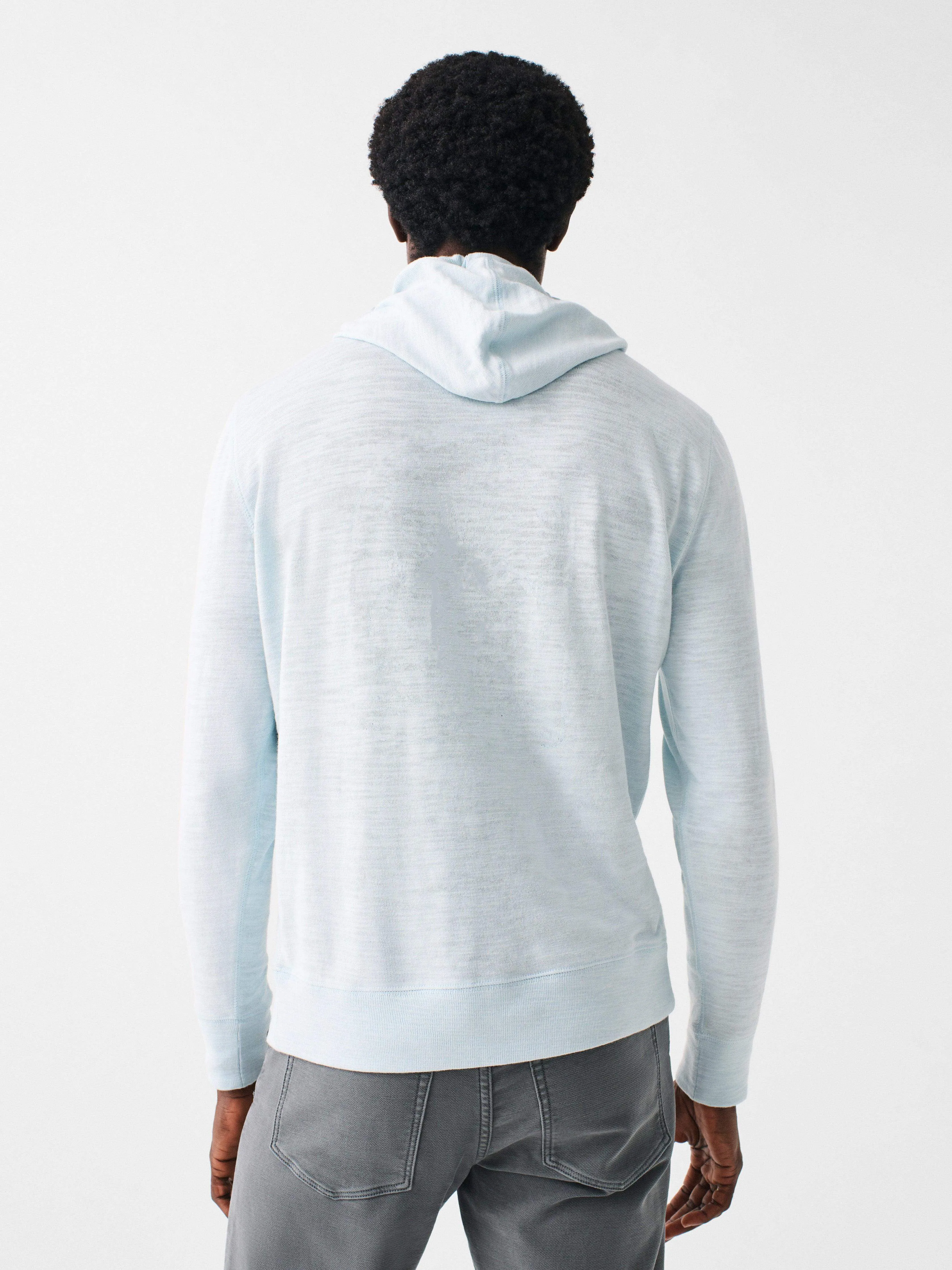 Nantucket Heritage Slub Cotton Hoodie - Sky sold by Faherty product image thumbnail 2