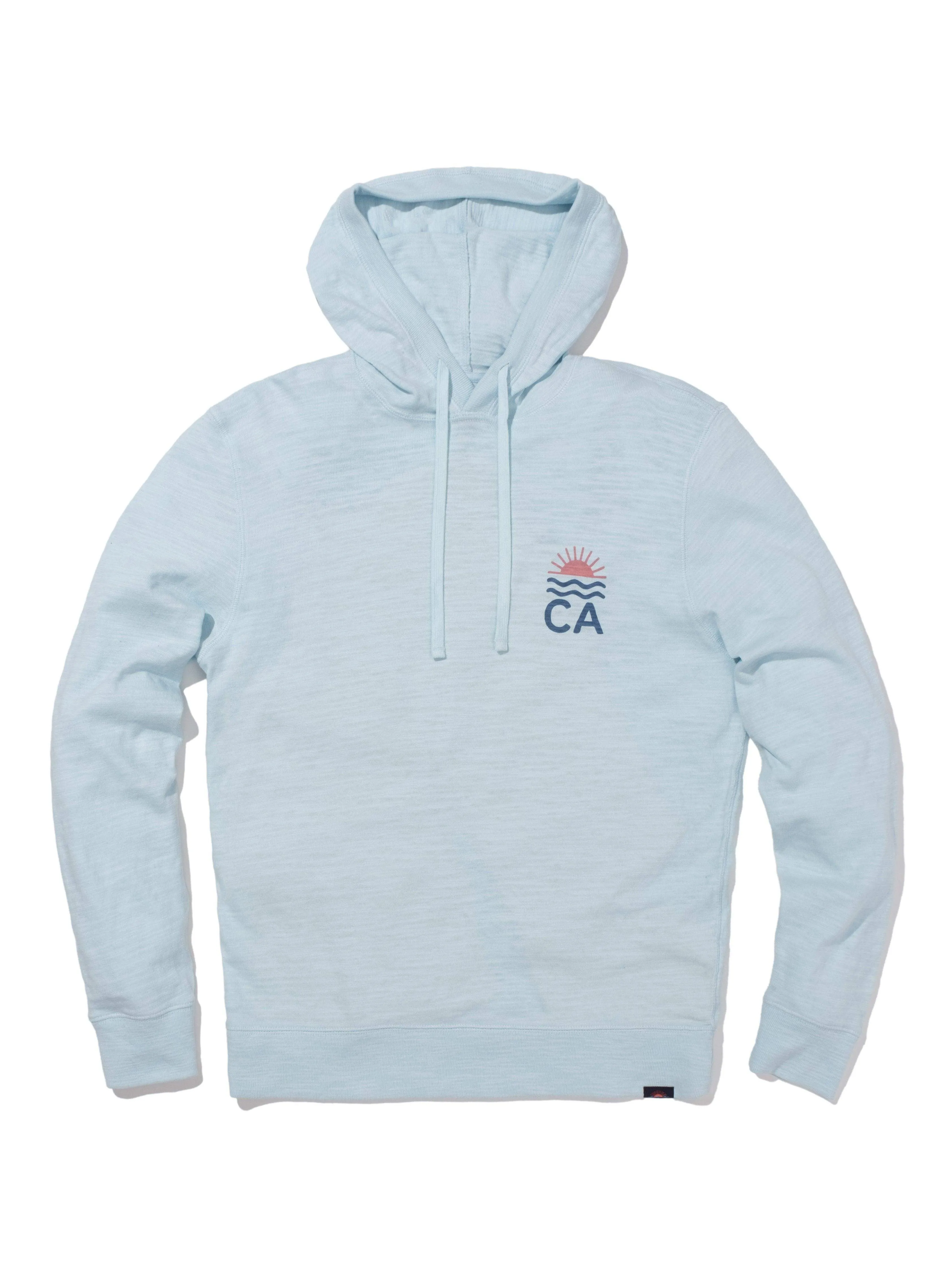 Malibu Slub Hoodie - Blue Oasis sold by Faherty