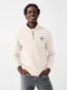Charleston Long-Sleeve Terry Quarter Zip - Solar White sold by Faherty