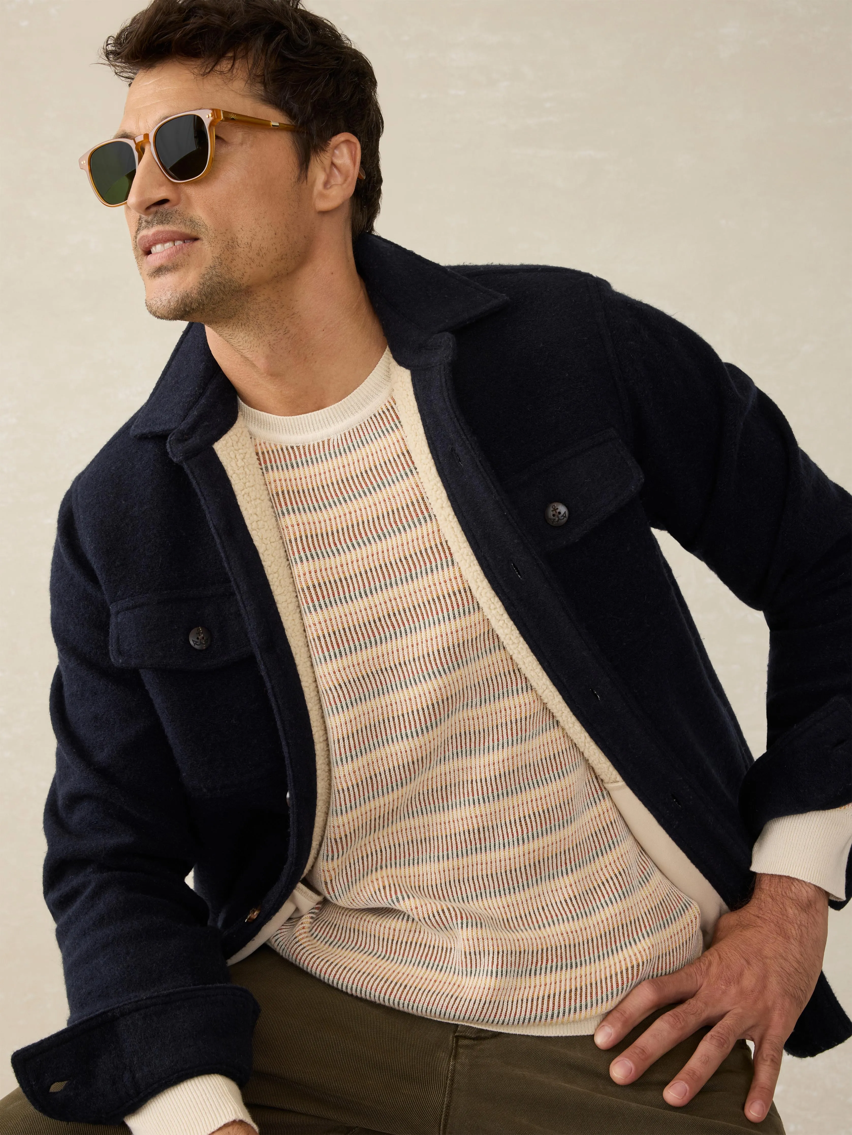 Sunwashed Crewneck Sweater - Desert Hills sold by Faherty product image thumbnail 5
