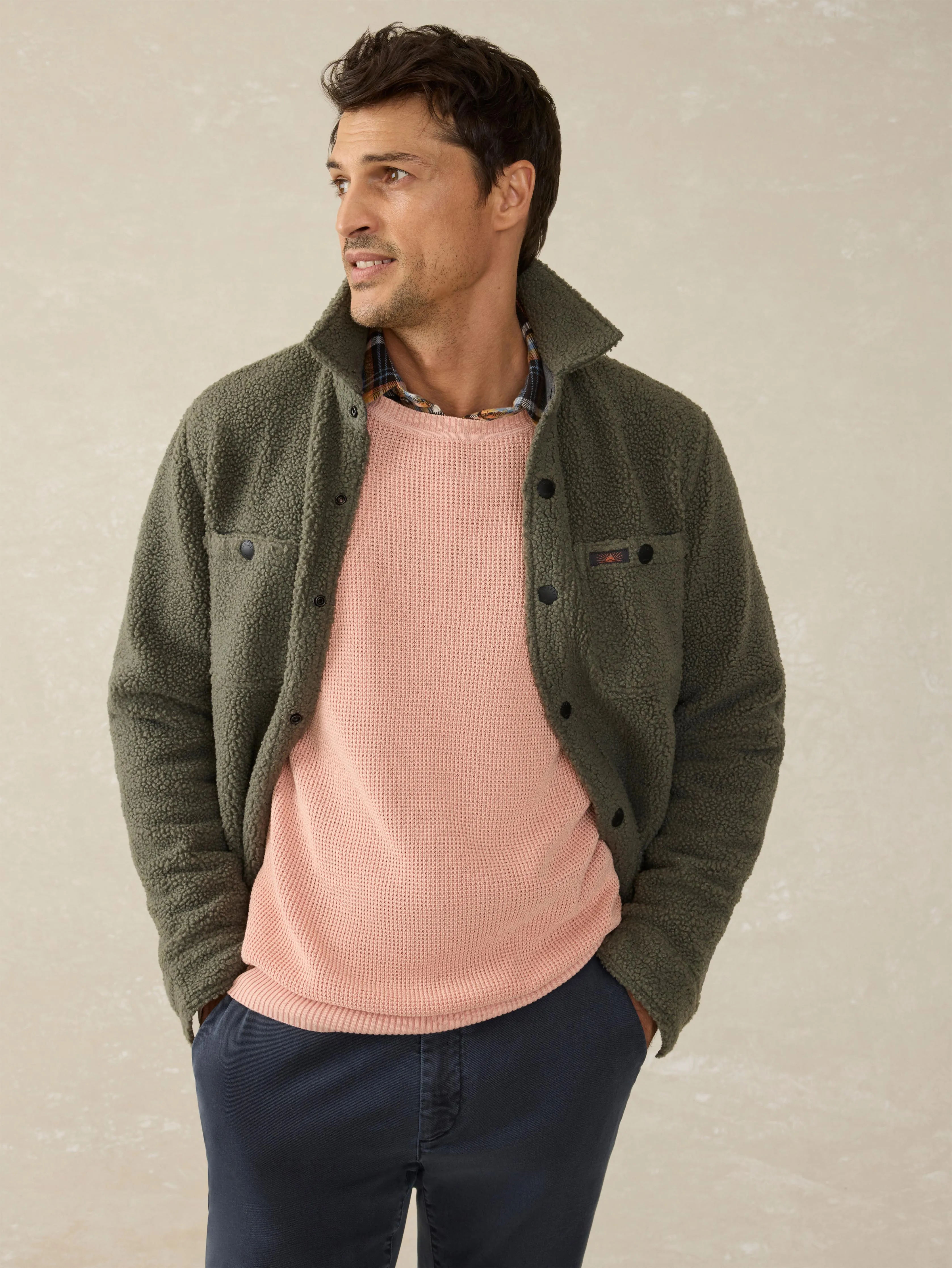 Sunwashed Crewneck Sweater - Coral Dawn sold by Faherty product image thumbnail 5