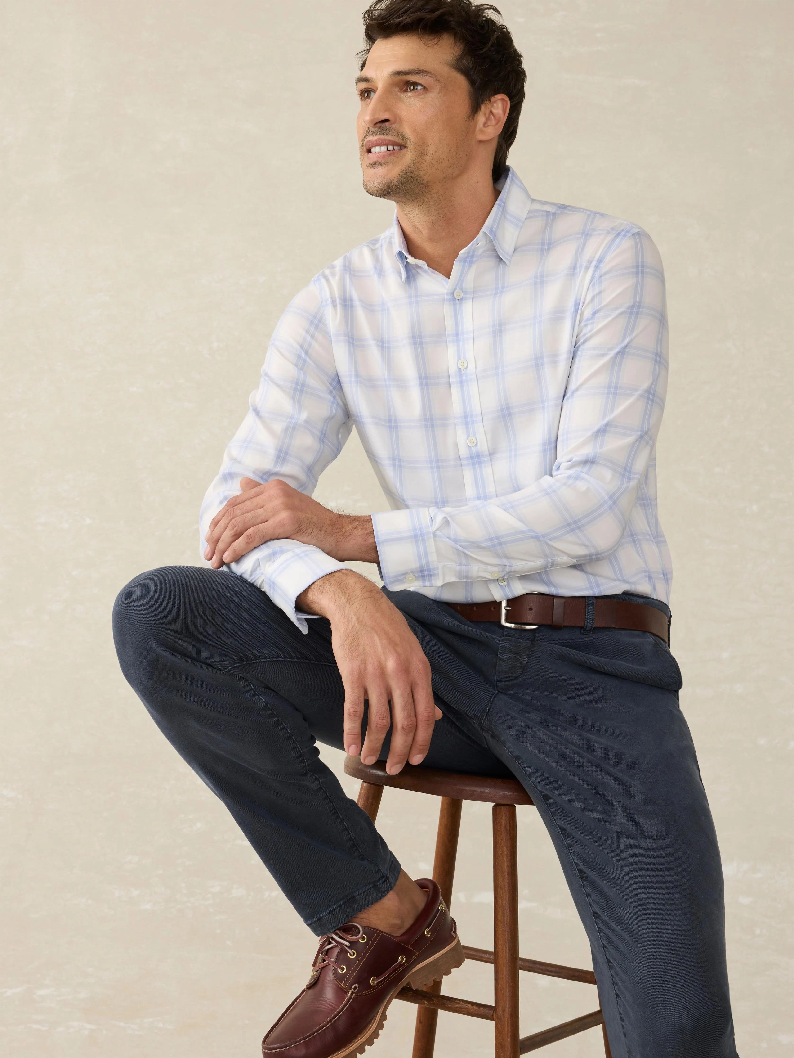 Movement™ Shirt - Iris River Plaid sold by Faherty product image thumbnail 5