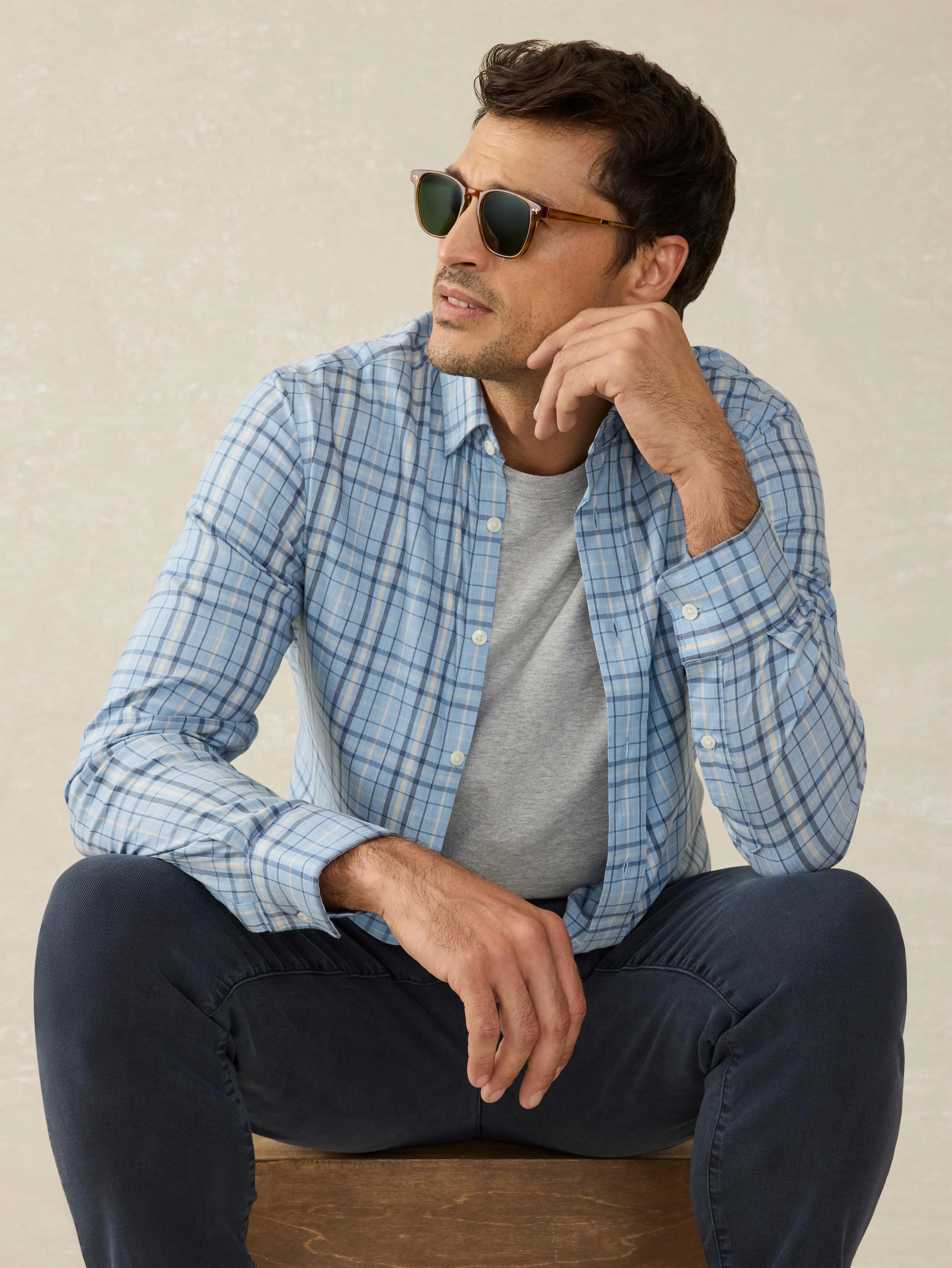 Movement™ Shirt - Rocky Lake Plaid sold by Faherty product image thumbnail 5
