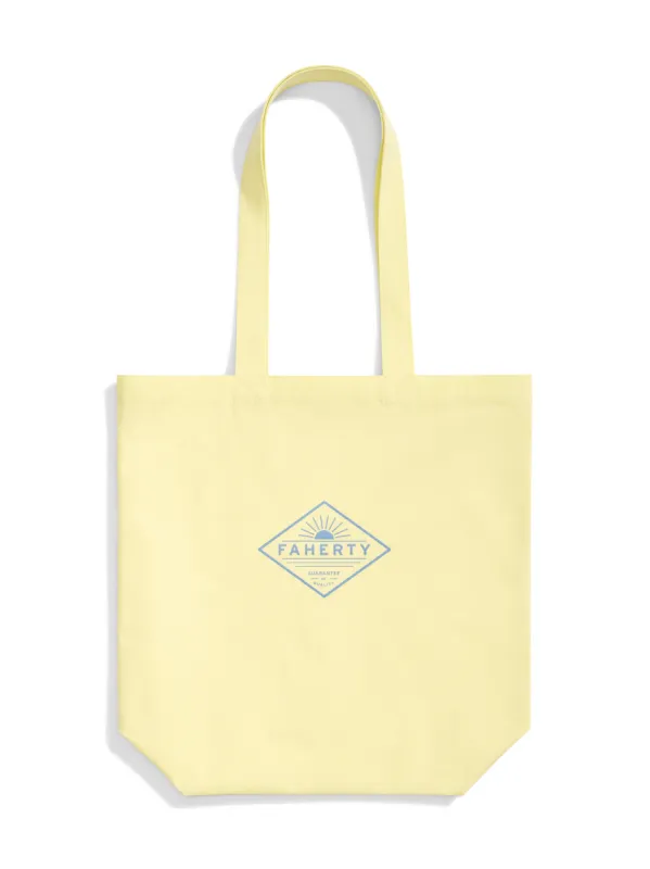 All Day Tote - Bright Lemon sold by Faherty
