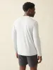 Shorelite Long-Sleeve Tech Tee - Grey Steel Surf Stripe sold by Faherty