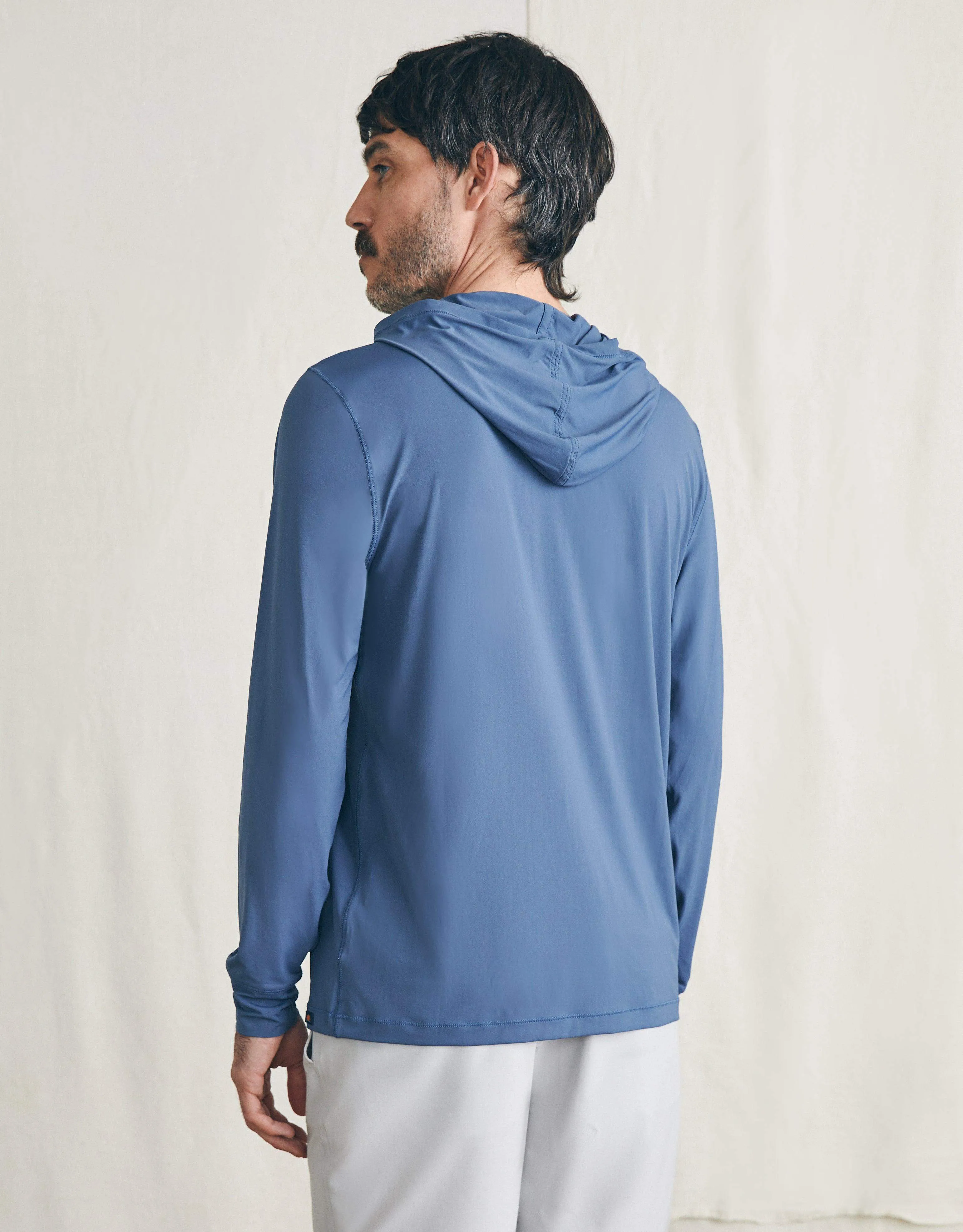 Shorelite Tech Hoodie - Breaker Blue sold by Faherty product image thumbnail 4
