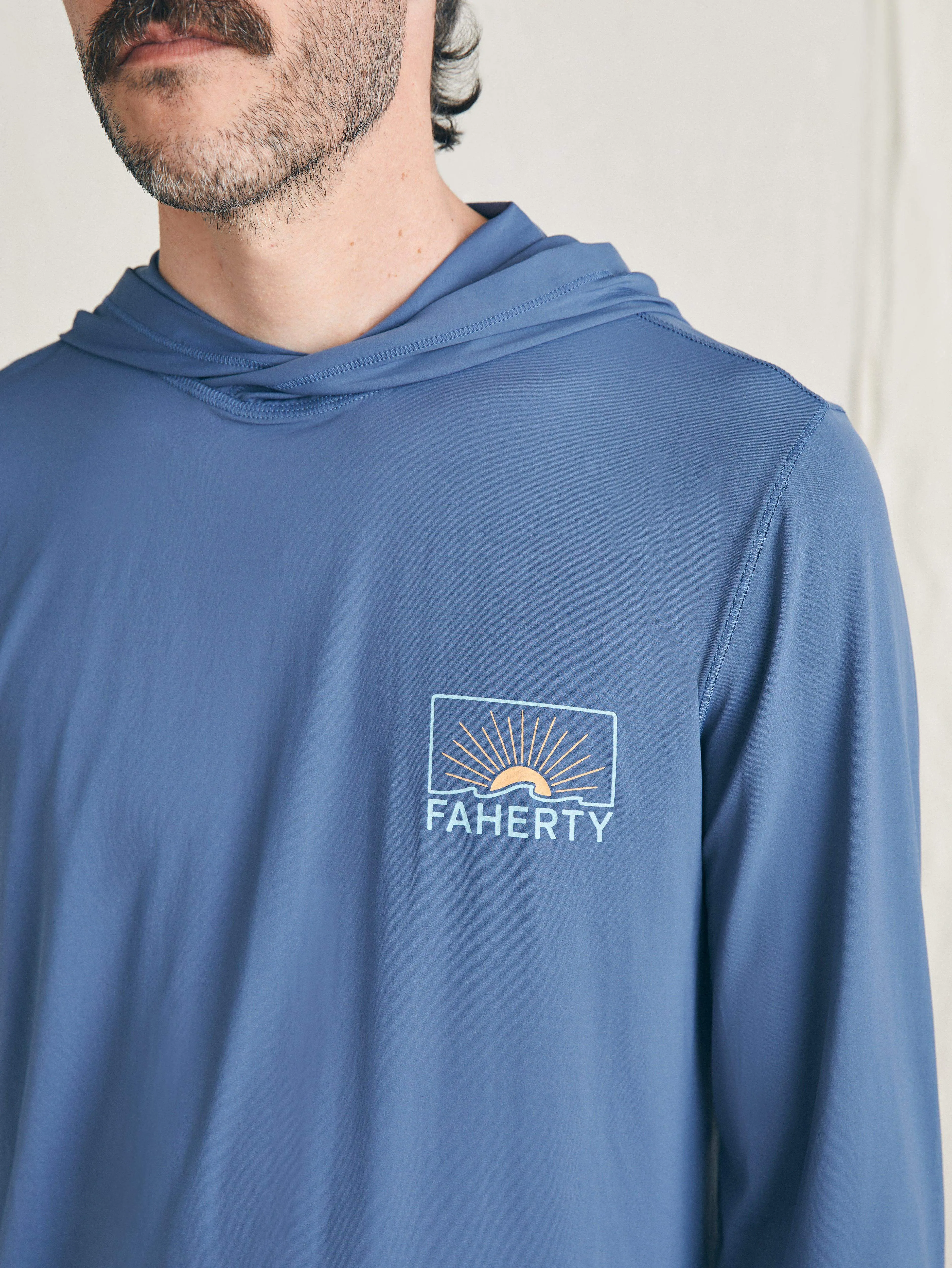 Shorelite Tech Hoodie - Breaker Blue sold by Faherty product image thumbnail 2