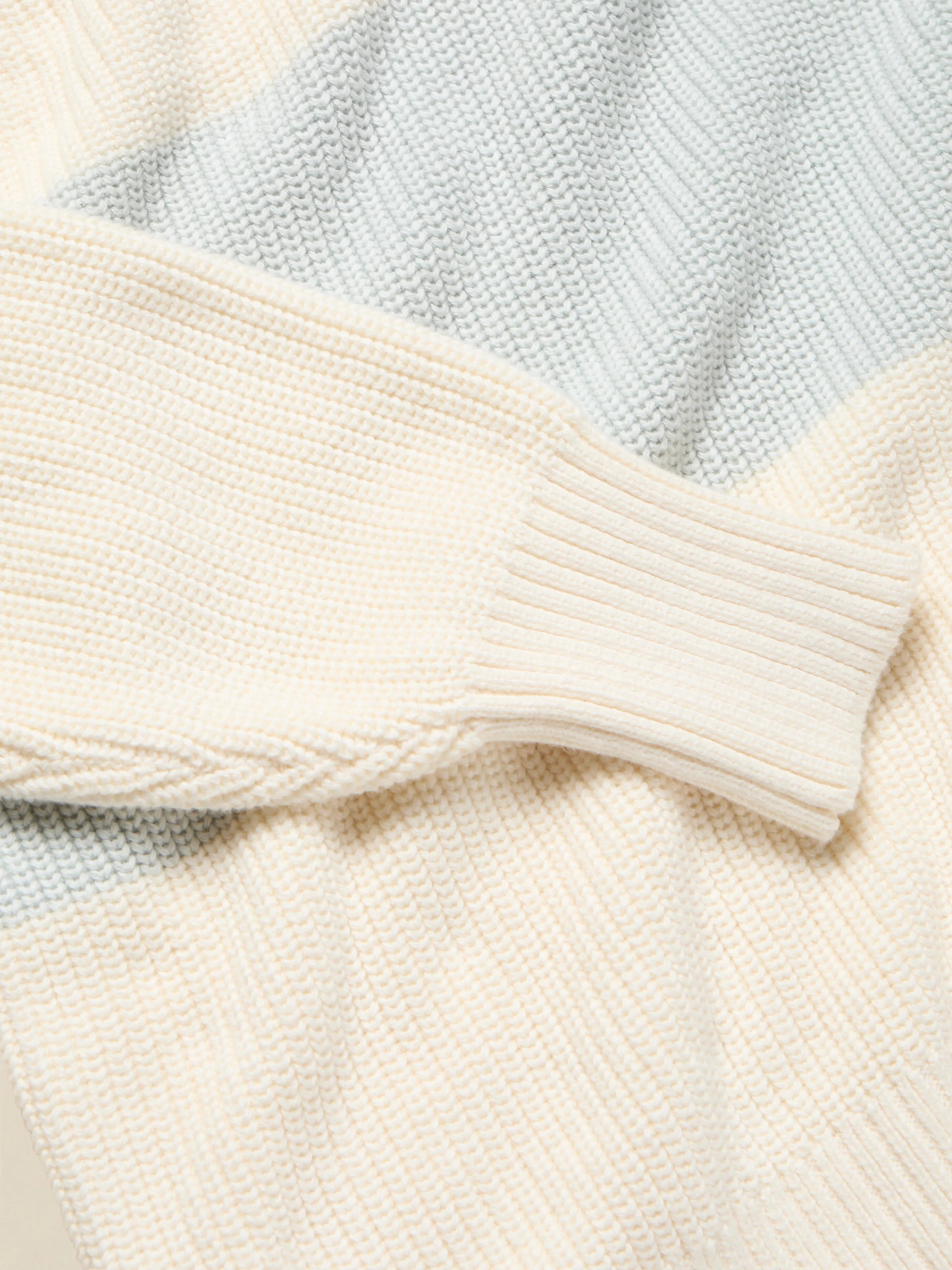 Sunwashed Cotton Fisherman Sweater - Sea Salt Stripe sold by Faherty product image thumbnail 3