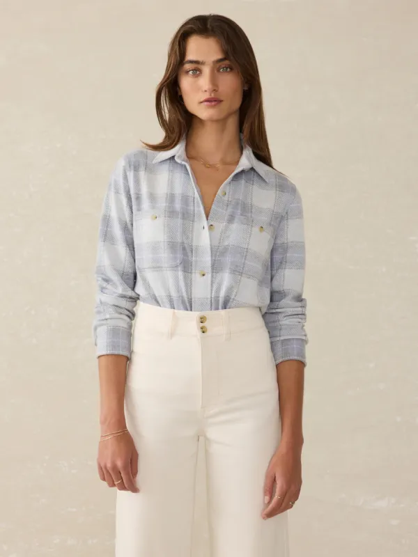 Legend™ Sweater Shirt - Blue Ravine Plaid sold by Faherty