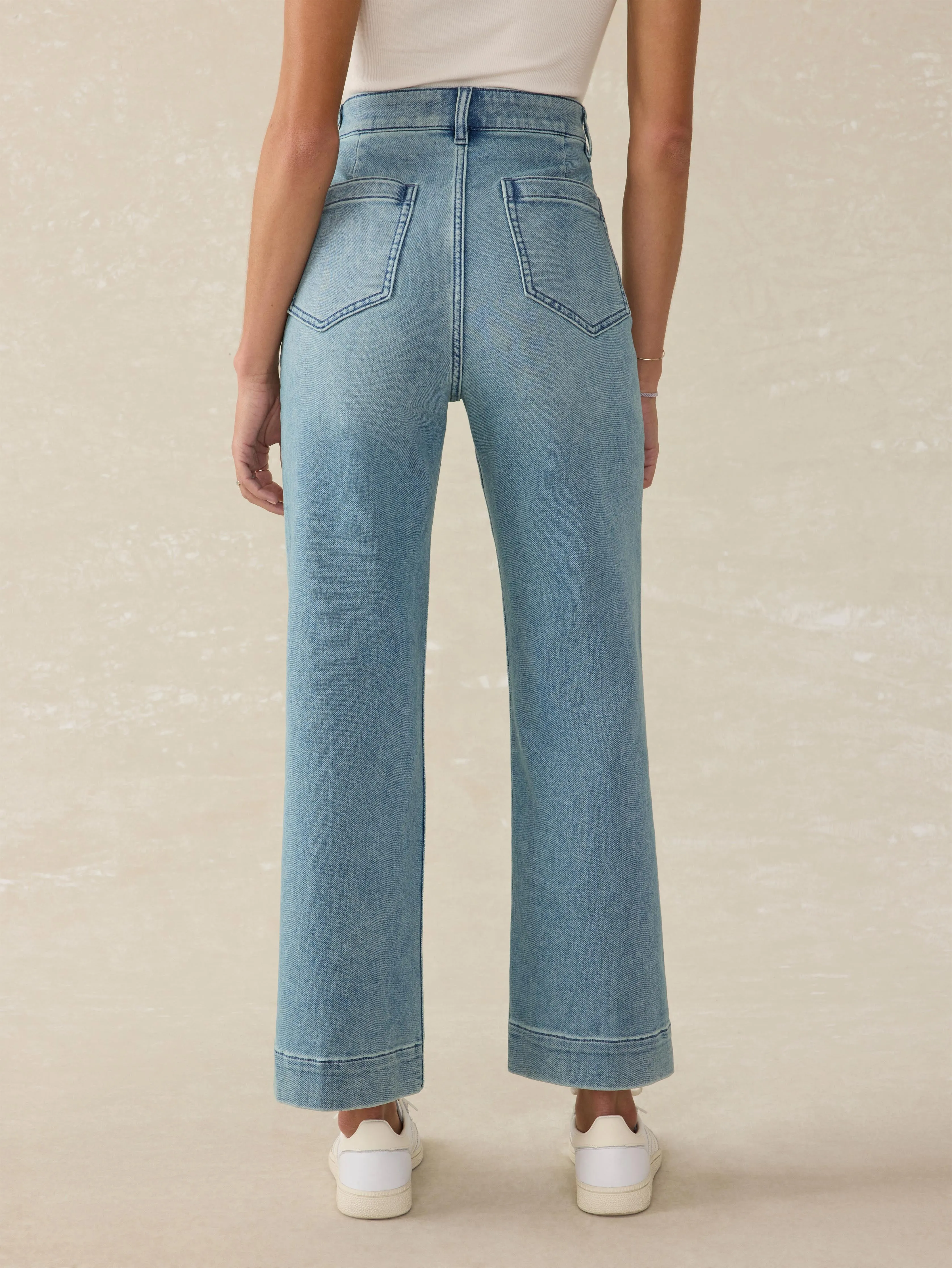 Stretch Terry Patch Pocket Ankle Pant - Eastern Shore Wash sold by Faherty product image thumbnail 5