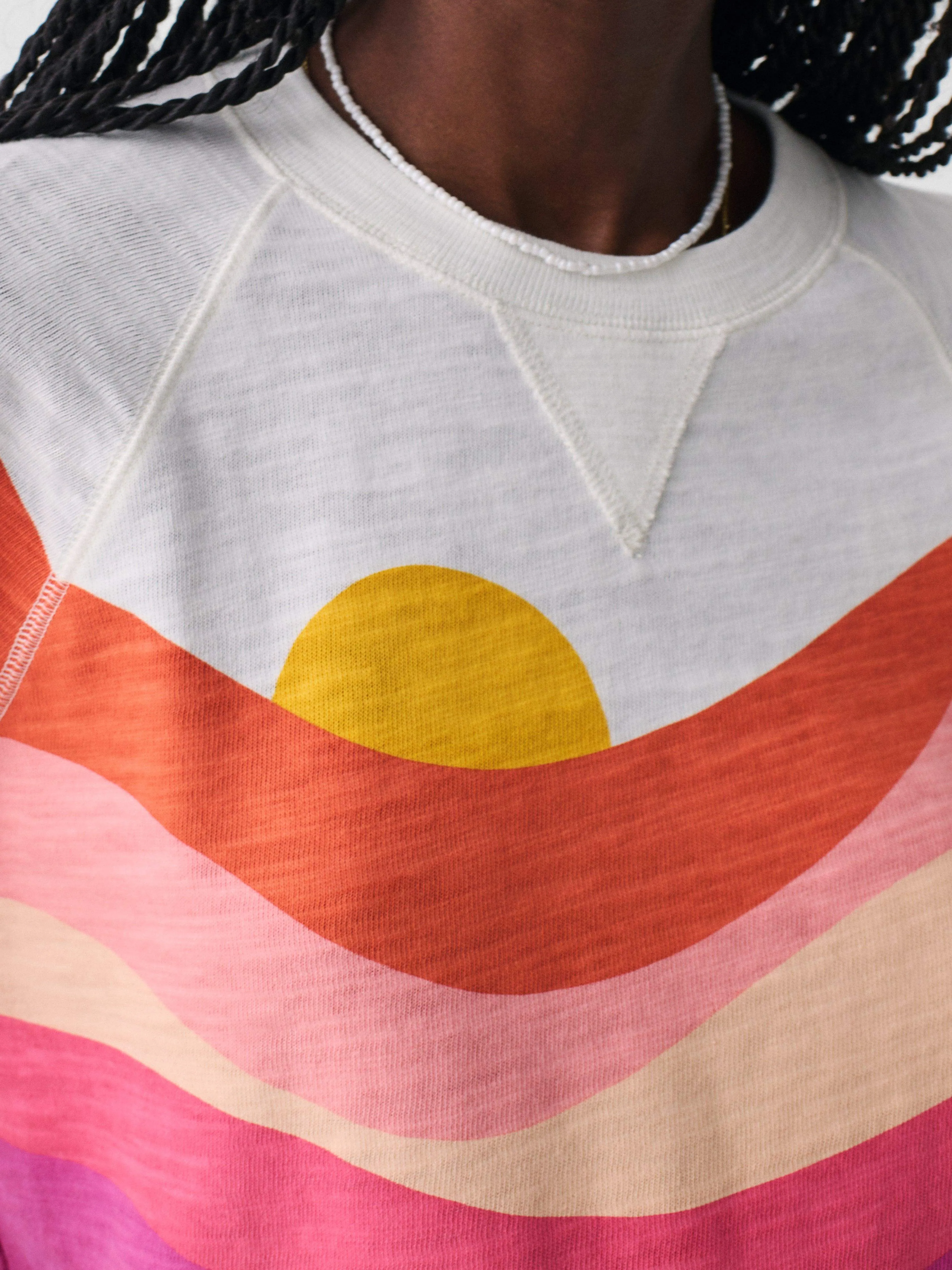 Sunwashed Slub Crewneck - Soleil Sunset Waves sold by Faherty product image thumbnail 4