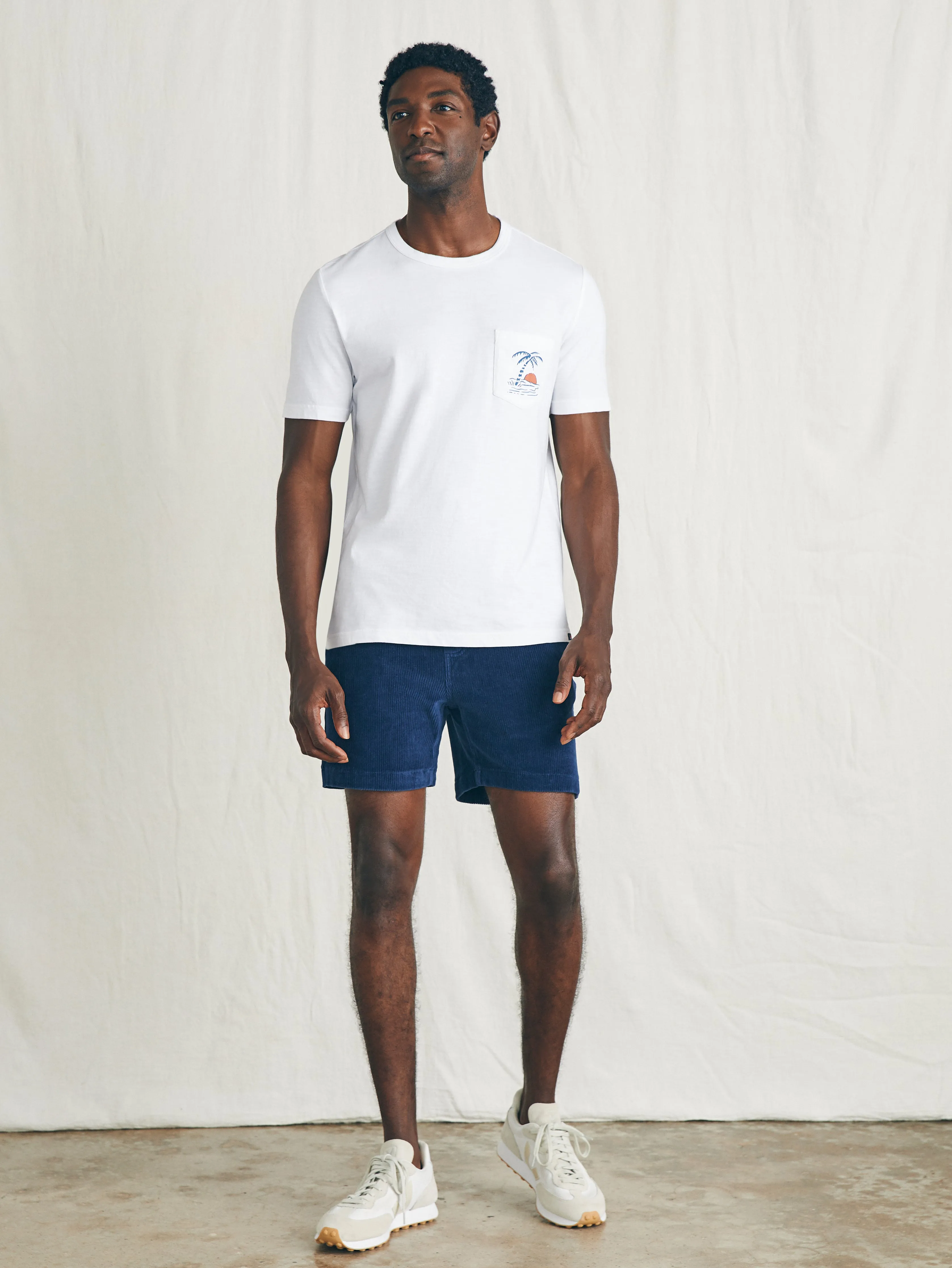 Sunwashed Graphic Tee - White sold by Faherty product image thumbnail 5