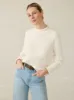 Sunwashed Cotton Rollneck Sweater - Egret sold by Faherty