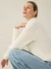 Sunwashed Cotton Rollneck Sweater - Egret sold by Faherty